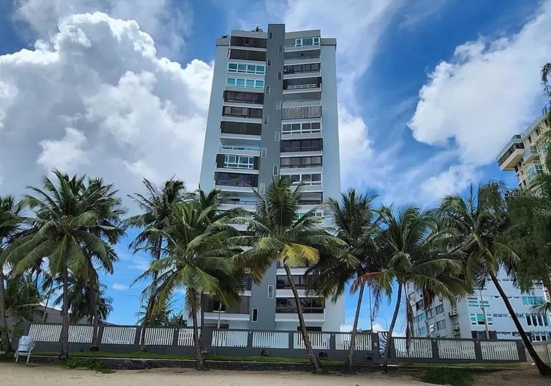ISLA VERDE WALDORF BEACHFRONT CONDO - Spectacular 2B/2B fully renovated, equipped, and furnished apartment in a beachfront condo with a pool! Ideal location with easy in and out to the main Highway and across the 24-Hour Isla Verde Supermax! On the 17th floor with ocean front and beach area views! Thoughtfully renovated with a balcony to sit and enjoy the daily sunrise! 1,260 Sq Ft of Living Area. Fully equipped kitchen to include a refrigerator, stove, and dishwasher. A large clothes washer and dryer are strategically placed in the primary bedroom. Elegant and modern finishes include window treatments and all bedroom and living area furniture, as shown in the apartment visuals. Covered Parking included. The condominium is equipped with a secured beachfront access, swimming pool, and a generator to power the common condo areas. The monthly rental includes electrical and water, utilities. (ESP) Excelente apartamento 2B/2B renovado, equipado y amueblado! Excelente localizacion con acceso a la playa, piscina y al lado del Supermax. En el alquiler se incluye las utilidades de agua y luz. Call today!