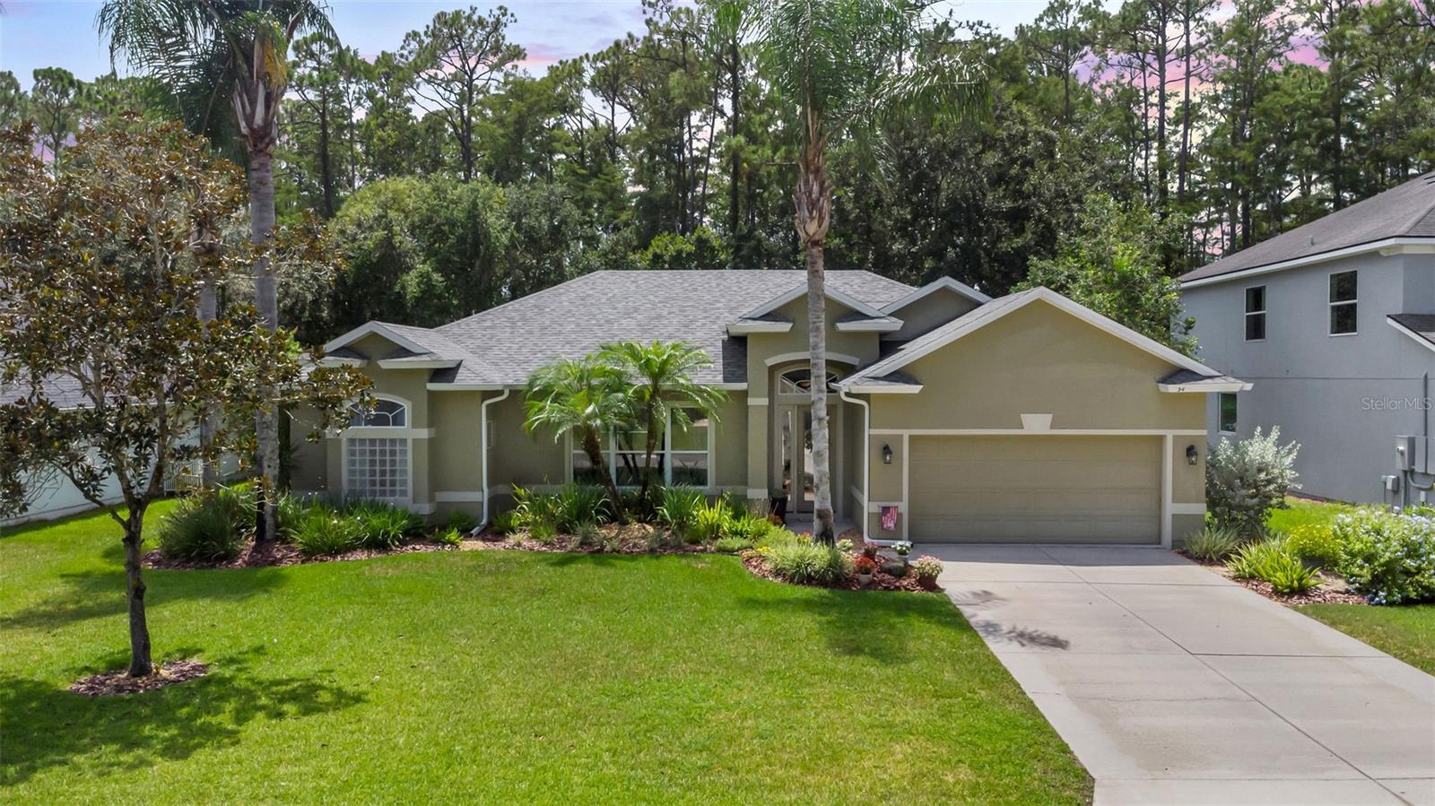 Welcome to this beautifully maintained single-story ICI Tiffany model, offering over 2,000 square feet of light-filled living space in the highly sought-after, gated community of Breakaway Trails. Nestled near the end of a peaceful cul-de-sac and backing up to a serene conservation area, this one-owner home offers exceptional privacy, tranquil nature views, and plenty of room to relax or entertain. Flooded with natural light from expansive windows, this thoughtfully designed home features a bright, airy layout and a desirable split floor plan that perfectly balances openness and privacy. The kitchen with its large walk-in pantry flows seamlessly into the family room, and a screened lanai overlooking your PRIVATE POOL—perfect for alfresco dining with family and friends. The spacious primary suite includes a walk-in closet, French doors to the lanai, and a luxurious en suite bath with double vanities, soaking tub, and separate shower. Residents enjoy LOW HOA FEES that includes access to a stunning clubhouse, resort-style pool, tennis and pickleball courts, playground, dog parks, soccer field, and more. With 24-hour manned security gates and easy access to I-95, shopping, and medical facilities, this home blends comfort, convenience, and community living at its finest. Roof 2024, water heater 2024 and AC 2016. All information obtained from the tax roll and seller and while deemed reliable, cannot be guaranteed.