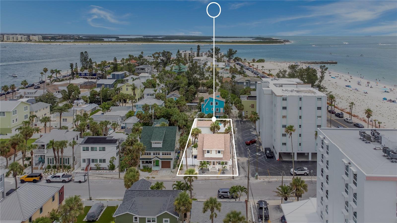 Discover a rare opportunity to own a piece of paradise in Pass-a-Grille Historic District, one of Florida's most coveted and historic beach communities. This meticulously updated 1910 FURNISHED bungalow, perched on a spacious corner lot, offers beautiful Gulf views and an unparalleled coastal lifestyle. Adding to its incredible value and versatility is a separate unfinished guest house over the garage, presenting a fantastic opportunity for an in-law suite, rental income, or additional flexible living space.
Step inside and be greeted by the warm elegance of 9-inch wide French Oak flooring that extends throughout the bright and airy interiors. The heart of this home is the custom gourmet kitchen, a true entertainer's delight. It features Shaker-style cabinetry with soft-close drawers, pristine quartz countertops, and top-of-the-line Cafe appliances. An oversized island, ideal for entertaining, anchors the kitchen, while the farmhouse sink is perfectly positioned to capture dazzling emerald water views, transforming every meal into a luxurious experience.
This charming residence boasts four generous bedrooms plus a versatile loft, and two full bathrooms. The upstairs sanctuary includes three bedrooms, a full bath, and a loft space crowned with a cathedral ceiling, offering a private retreat.
Significant enhancements elevate this property to new heights of luxury and convenience. A new roof installed in June 2025, newer water heater, vinyl fence, pavers, and more contributing to its exquisite curb appeal and low-maintenance charm.
Your Pass-a-Grille Lifestyle Awaits - Imagine waking up to the soothing sounds of the waves, with the beach less than 200 feet from your doorstep. Spend your days swimming, paddle-boarding, kayaking, or fishing in the warm Gulf waters. Enjoy leisurely walks along the shore, or simply relax in your beach chair, soaking in breathtaking sunsets.
The vibrant Pass-a-Grille lifestyle extends beyond your doorstep. Stroll to Historic 8th Avenue for an array of unique shops, acclaimed dining establishments, and lively community events. Bike to the serene Lazarillo Park or visit the iconic Don CeSar Hotel, a local landmark. For a change of pace, a short drive connects you to Downtown St. Pete's bustling cultural scene, offering five-star dining, world-class museums, and exciting entertainment options.
Don't miss the rare opportunity to own a truly extraordinary piece of Pass-a-Grille's heritage. This unique beach home, brimming with authentic Florida character and perfectly situated in the historic district, invites you to embrace life as it was always meant to be lived. Schedule your private showing today!