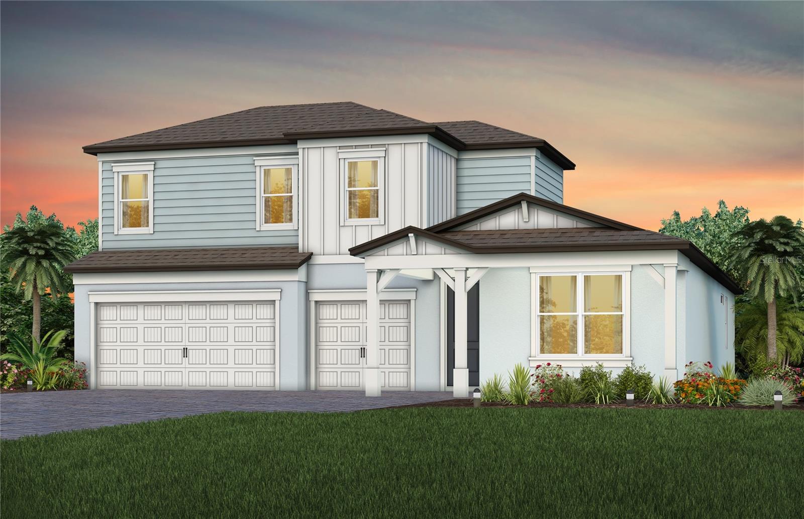 Under Construction. Pulte Homes is Now Selling in Spencer Glen in Riverwood, FL! These new homes offer an unparalleled living experience for families seeking the perfect blend of modern comfort and Florida's natural beauty. This new community will feature a resort-style pool with an open cabana, a clubhouse, sports courts, dog park, playground and much more! With its prime location within one mile from the I-75/Big Bend interchange and HWY 301, Spencer Glen provides easy access to commuting corridors, entertainment, and shopping.
This new consumer-inspired home design, the Mahogany Grand, has all the space you need with the designer finishes you’ll love. The gourmet kitchen showcases a large center, a stainless steel 50/50 sink, white cabinets, quartz countertops with tiled backsplash, a walk-in pantry, and KitchenAid stainless steel appliances including a built-in oven and microwave, dishwasher, and stovetop with wood canopy hood.
The owner’s bath has white cabinets, quartz countertops, a walk-in shower, a linen closet, dual sinks, and private commode. There is 18”x18” tile flooring in the main living areas, baths and laundry room and stain resistant carpet in the bedrooms and loft.
This home makes great use of space with a 1st-floor Owner’s suite with a large Owner’s retreat area and spacious walk-in closet, a 2nd story with a loft, and an enclosed versatile flex room. There’s also storage under the stairs, a convenient laundry room with utility sink, pocket sliding glass doors at the gathering room, and a 3-car garage.
Additional features and upgrades include LED downlights in the gathering room, floor outlet, tray ceiling in owners suite, upgraded lighting and hardware, crown molding in living area, flex room and owner’s suite and a Smart Home technology package with a video doorbell.
Enjoy peace of mind with Pulte’s transferable, 10-year Limited Structural Warranty that covers materials and workmanship in the 1st year, workability of plumbing, electrical, HVAC, and other mechanical systems through the 2nd year, various types of water infiltration and internal leaks through the 5th year, and the structural integrity of the home through the 10th year. Plus, we’re currently offering limited-time incentives and below-market rates!