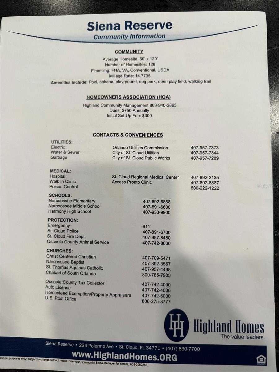 SIENA RESERVE PH 2A & 2B - Residential