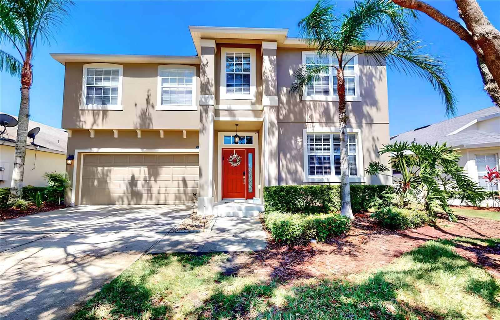 Incredible 5 bedroom 3 bathroom pool home in a quiet secure gated community, and great a location!!! This well planned out 3055 square foot
home is fully furnished and has everything you could need. Amazing formal living room that opens into the family room by pool and a large
upstairs entertainment room/games room with pool table, games table, and tv area. Large master suite with garden tub, separate shower,
double sinks, and walk in closet. Has a large deep garage which is not very common in Florida. Large screened Lanai pool area with spa. 4
bedrooms upstairs and 1 bedroom downstairs. The home has its own amazing pool but in addition it is just a short walk 2 minutes away from the
community pool area, tennis courts, and children play area. Great for family and friends entertainment and enjoyment. One of the best features
is its location, location, location!!! It is just off the road enough to have its privacy and security but is very close to all access points. Champions
gate shopping is just a couple miles away in either direction. Posner Park shopping center is 15 min away. Golf is very close in many directions
including champions gate, Reunion, Providence, Highland Reserve and so many more. US 27 is less than a mile away. Interstate 4 can be
accessed either from champions gate/reunion or from US 27 in about 3 miles either direction. This stunning home will not last!