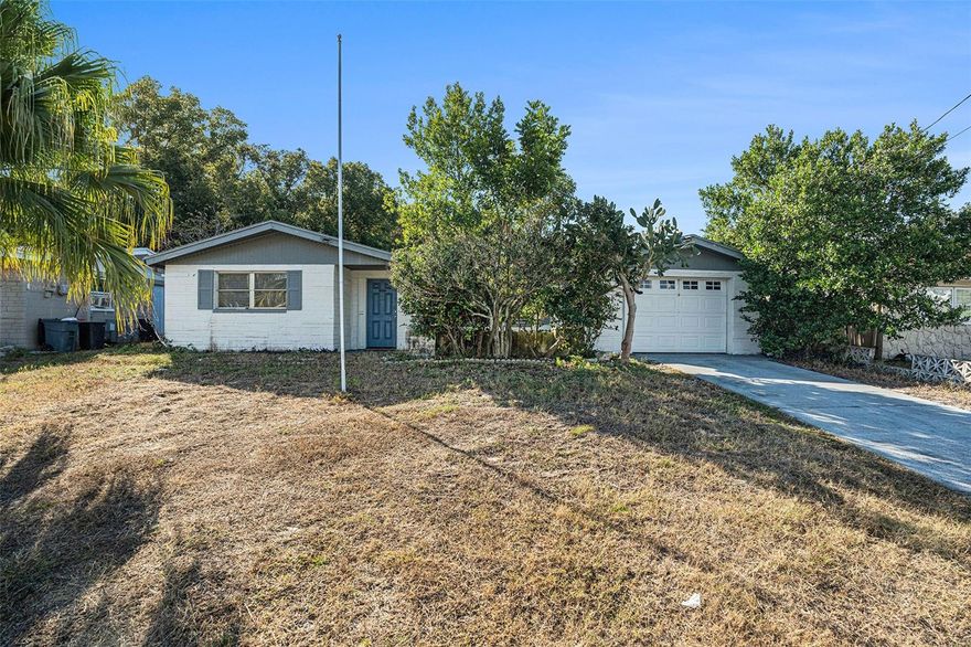 This is a two-bedroom, two-bathroom home featuring a private pool and several recent updates.

Key features of the property include:

- Updated kitchen with new cabinets and countertops.
- Updated bathrooms with modern vanities and mirrors.
- No HOA or CDD fees.

The seller has also agreed to reroof the home prior to closing.