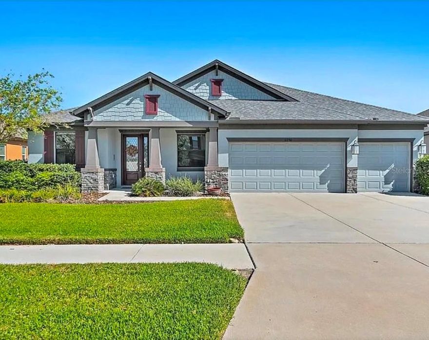 Welcome to Your Dream Home!

Discover luxury, comfort, and tranquility in this stunning William Ryan masterpiece, perfectly positioned on a serene pond with breathtaking views and a fully fenced private yard.

Step inside and fall in love with the spacious open-concept design, ideal for both entertaining and everyday living. The chef’s kitchen is the heart of the home, featuring premium GE Café appliances—including a built-in convection oven, induction range, and dishwasher—plus a Samsung SMART refrigerator, Culligan water filtration and softener systems, and gourmet cabinetry with abundant counter space. Enjoy casual meals in the bright breakfast nook or host unforgettable gatherings in the formal dining room.

Relax and unwind on the oversized lanai, complete with a seven-person Michael Phelps Master Spa, while soaking in the peaceful pond views.  If you're a gardener, you'll love this home even more, as the outside features four raised flower beds with an integrated sprinkler system to ensure proper watering.

Upstairs, a large loft/bonus room offers endless possibilities—create a home theater, game room, or private office. With two luxurious master suites, each featuring bay windows, large walk-in closets, and spa-like en suites with dual sinks, water closets, and Roman soaking tubs, everyone can enjoy their own retreat. The split floor plan ensures privacy and flexibility for family and guests alike.

Thoughtful details and premium upgrades abound: crown molding, elegant archways, soaring ceilings, Hunter Douglas remote blinds, custom lighting, and a whole-home indoor/outdoor surround system. Practical touches include a laundry room with GE washer and dryer, three-car garage with extra storage, and in-wall pest control.

Enjoy resort-style living with community amenities like a pool, playground, and tennis courts. Conveniently located just 30 minutes from Tampa, Riverview offers top-rated schools, shopping, dining, and entertainment—with no flood insurance required!

Don’t miss this rare opportunity to own a home that truly has it all. Schedule your private showing today and start living the lifestyle you’ve always dreamed of!