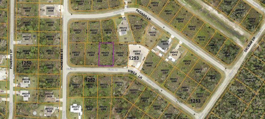 Wonderful lot in North Port,  Prices are rising in area, and lots of new homes are going up.  Lot is close to the heart of North Port in Port Charlotte. Eateries, shopping, doctors, houses and main highway all nearby. OWNER FINANCING AVAILABLE.