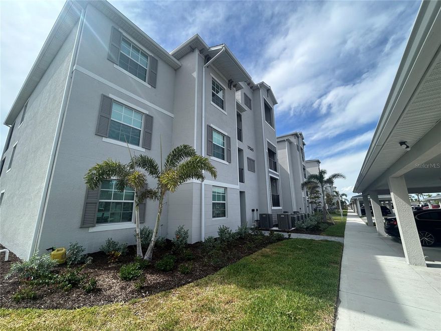 Gorgeous "Birkdale" 4th floor, 2-bedroom, 2-bathroom condo with stunning views of the fairway, located within the gated Community of Wellen Park Golf & Country Club. This is an end unit on the top floor and is also located next to the heated satellite pool. Take in the lovely views of the fairway and the lake as you enter the condo which boasts a clever open floor plan with a dream kitchen located at the heart of the gorgeous condo. Large island for cooking and entertaining and new stainless-steel appliances are featured with lots of cabinet space.  Come and experience Florida resort style living at its best in this premier golf community. You'll enjoy hours of fun as you entertain guests, enjoy meals, morning coffee and sunsets on your private lanai as you watch the golfers navigate the new Gordon Lewis 18-hole championship course. This building is located in closest proximity to all of the amenities on property. Enjoy the fantastic resort-style amenities this Community offers; TIKI BAR, FITNESS CENTER, RESORT STYLE SWIMMING POOL WITH POOLSIDE SERVICE, 3 SATELLITE POOLS, TENNIS AND PICKLE BALL, BOCCE BALL, GYM AND MORE)! Golf Membership available for purchase. The Wellen Park community offers a brand-new downtown area with a huge lake, walking trails and wonderful shops, events, live music, local eateries, farmers market. Take in a Baseball game or many of the other events offered at the Cool Today Atlanta Braves Training Stadium just minutes away. Located within 20-minutes of 3 spectacular Gulf beaches. Escape the ordinary in this resort style community! Call for a showing today! Easy access to I-75, local shopping and dining and all Venice has to see.