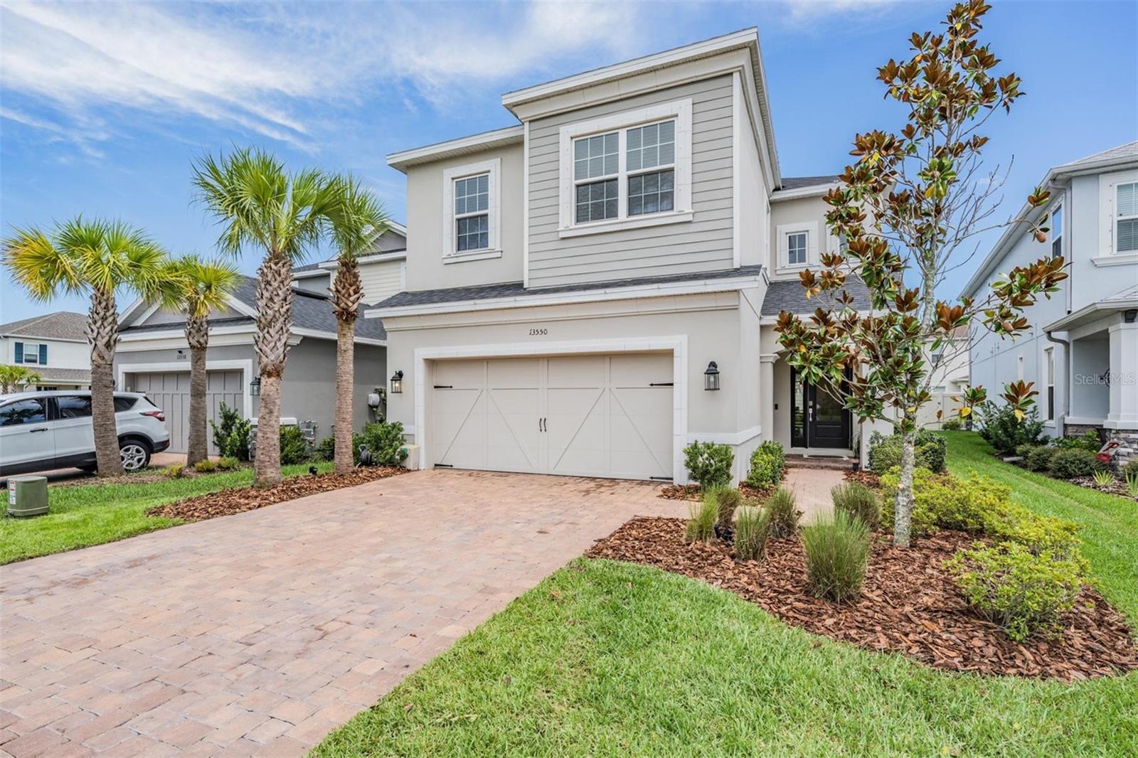 Welcome to 13550 Stansil Avenue, a charming residence nestled in the heart of Starkey Ranch, located in Odessa, FL. This delightful Expanded Boca Grand floor plan home offers 2,425 square feet of comfortable living space. With 4 spacious bedrooms, and 2½ bathrooms, plus a generous size bonus room and a gas heated salt water pool, this property is designed to accommodate both relaxation and entertainment. As you step inside, you'll be greeted by an inviting atmosphere that seamlessly combines style with functionality. The heart of the home is its well-appointed kitchen that boasts stainless appliances, a black and white backsplash, pantry and a breakfast bar which can double as a buffet for your parties! The open kitchen leads into a cozy living space - perfect for gatherings with friends and family. Upstairs you’ll find the spacious bedrooms, including the primary suite and en-suite bath with a spa like jetted tub and huge primary closet! Also upstairs, you’ll find the large bonus room – imagine a separate place for games or an extra TV room for you! Outside, discover your own private oasis. The backyard features a gas heated pool with Pebble Tech finish, ideal for year round enjoyment. Whether you're hosting a summer pool party or enjoying a peaceful evening swim, this space is sure to become your favorite retreat. A few upgrades include tray ceilings, LPV flooring, epoxy garage floor, surround sound. In addition to your private amenities, you'll have access to 3 community pools, parks, playgrounds, 20 miles of hiking trails, canoe usage, and more… offering further opportunities for socializing and leisure within the community. Also within the community, it boasts a top rated school, Starkey K-8, a public library/theater, tennis courts, a district park equipped with baseball and soccer fields, playground, and concession stand! And just outside of Starkey Ranch you will find the Starkey Market, a nice gathering spot for an ice cream cone or a glass of wine; and a Publix grocery store, local restaurants and local shops. This home provides a unique blend of comfort and convenience, making it a perfect choice for those seeking a serene and welcoming environment. Don't miss the opportunity to make 13550 Stansil Ave your new home and enjoy all that this charming community has to offer.