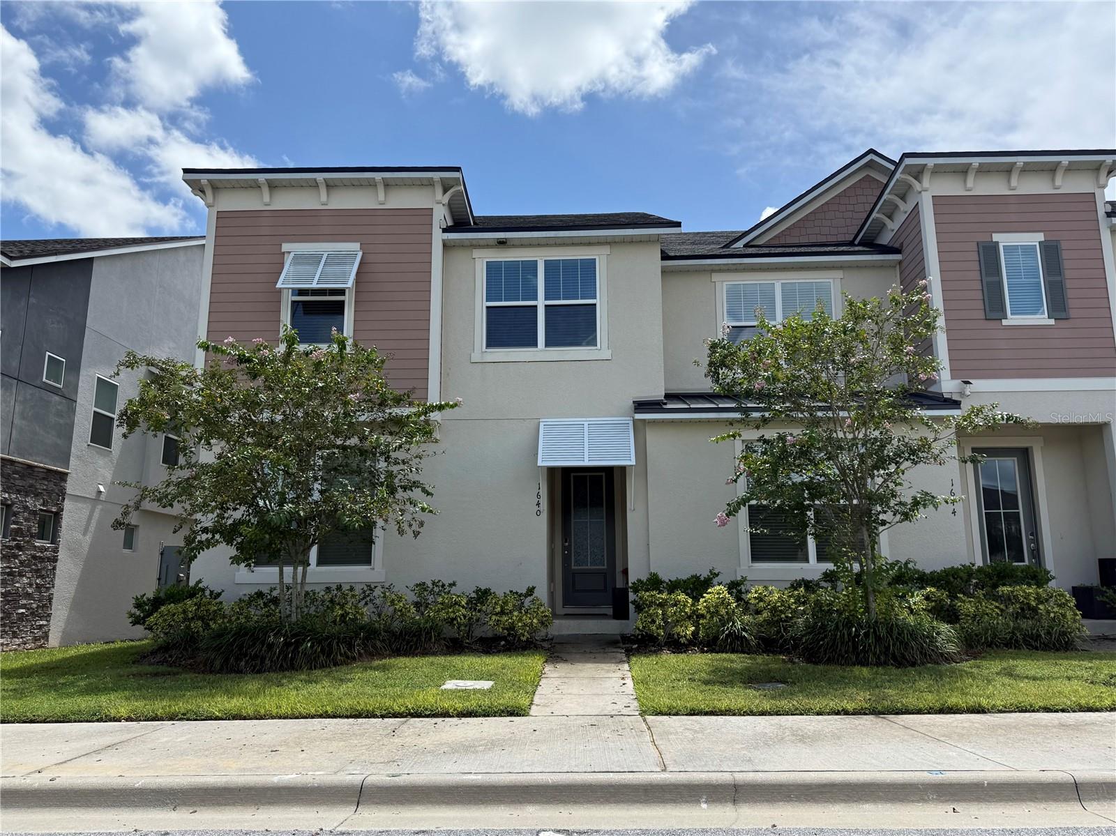 Turnkey opportunity in the sought-after Solara Resort! This beautifully maintained and FULLY FURNISHED 5-bedroom, 4.5-bath townhome is the perfect blend of investment and personal use. Located in a guard-gated, short-term rental approved resort just minutes from Disney, this home is ready to generate income from day one or serve as your dream vacation retreat.
Step inside and you’ll find a bright, modern interior with an open-concept layout, sleek tile flooring, and professionally designed furnishings. The kitchen features quartz countertops, stainless steel appliances, and a large island perfect for entertaining. The spacious living and dining areas flow seamlessly to the private screened-in patio with splash pool—ideal for Florida outdoor living.
Each bedroom is thoughtfully decorated, including themed rooms that guests love, and there’s a loft area upstairs for extra entertainment or lounging space.