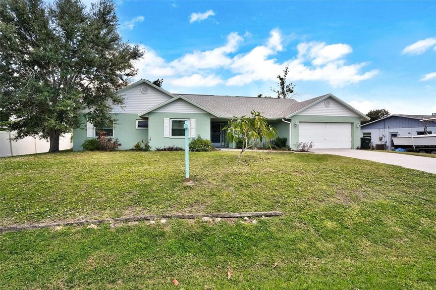 Custom-built 3-bedroom, 2-bath home with a flexible dining or bonus room, two-car garage, and private pool, ideally located in South Venice. Designed with comfort and durability in mind, this well-maintained residence offers numerous updates, including hurricane-impact windows and doors, a newer roof, and upgraded pool equipment.
The thoughtful floor plan combines Florida-style living with a touch of northern charm. The spacious great room features a working fireplace—perfect for cozy evenings or holiday gatherings.
Enjoy the benefits of the optional South Venice Civic Association membership, which includes access to a private boat ramp, kayak launch, ferry to a Gulf-front beach, and pickleball courts. This one-owner home shows pride of ownership throughout and has been meticulously cared for.