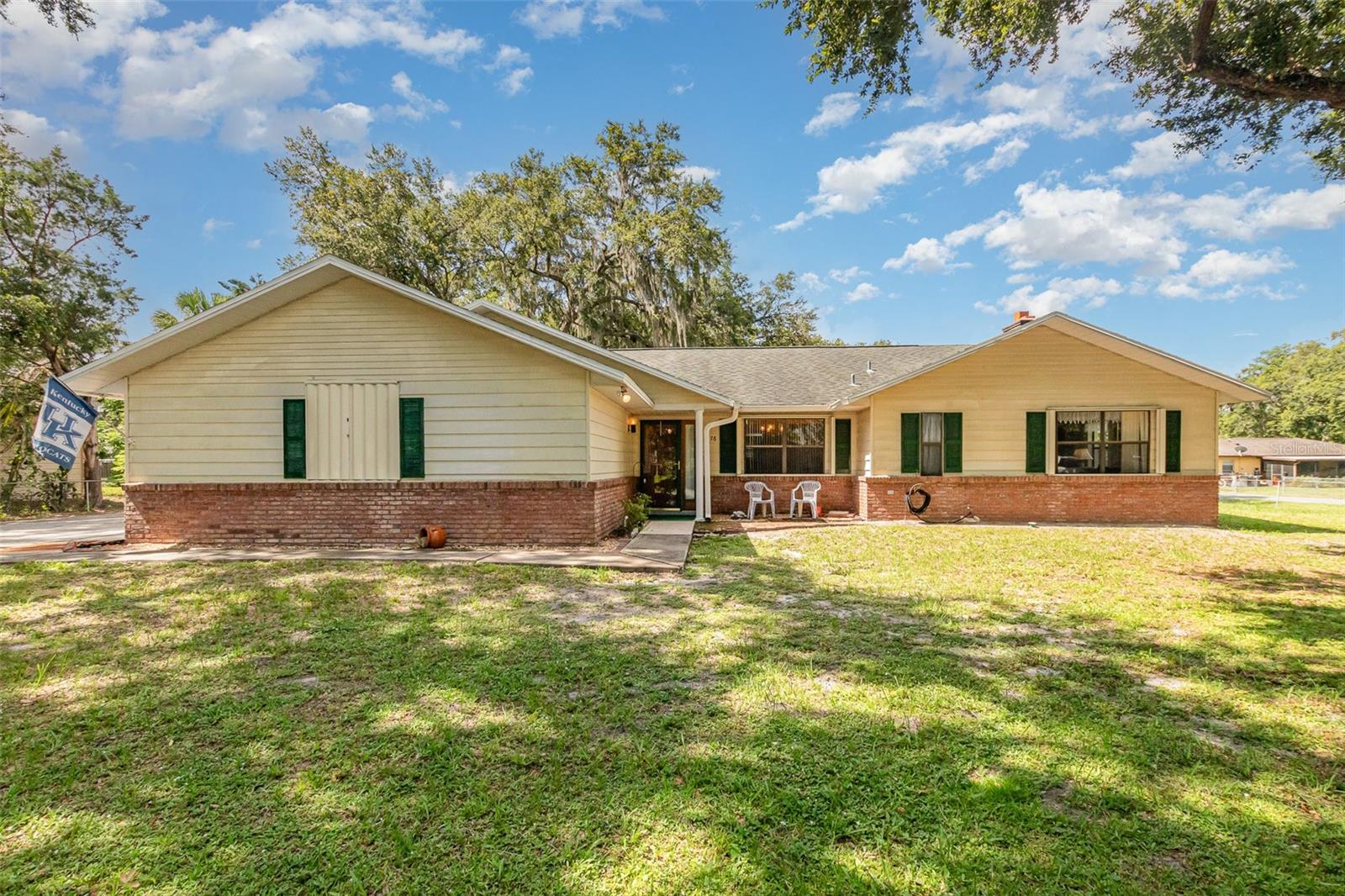 A charming 3-bedroom, 2-bath home on a spacious 0.4-acre corner lot with no HOA! Offering 1,732 sq. ft. of comfortable living space, this
property features a formal dining room and an inviting open-concept kitchen that flows into the living room—perfect for entertaining.
The master bedroom boasts a cozy fireplace, adding a warm touch of luxury. Step outside to enjoy a screened-in back porch, ideal for relaxing year-round. Every window and door is equipped with shutters for hurricane protection, and the house has a generator system to provide electricity during power outages The fully fenced yard includes two storage sheds for all your tools and toys. Located in a beautiful neighborhood, just minutes from downtown Saint Cloud, shopping, dining, and more. A rare find with space, charm, and no HOA restrictions—schedule your showing today!