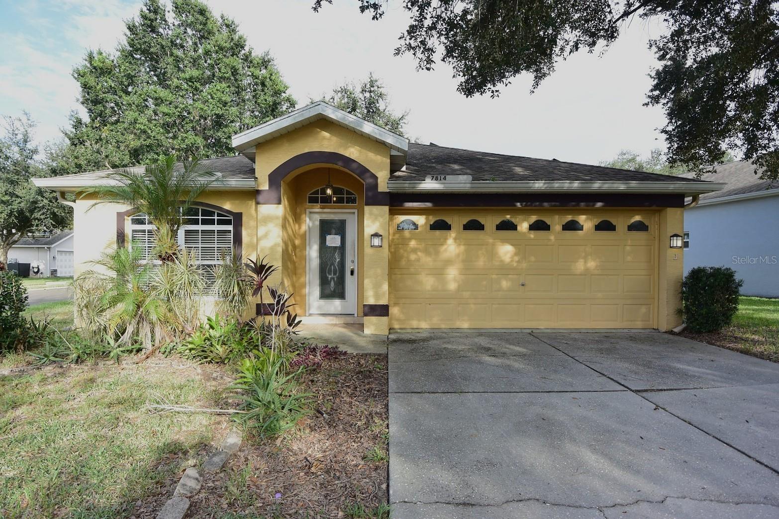 One or more photo(s) has been virtually staged. *** Multiple Offers *** Highest and Best offers Are Due By Spacious 2 pm ON 09/18/2025 *** 4BR/2BA/2-car garage home on a corner lot with fenced backyard in Windsor Place at River Ridge, a gated community with a community pool. Highlights include soaring ceilings with tray and vaulted details, a large great room, and a screened porch ideal for relaxing or entertaining. Solar panels add efficiency! Conveniently located within walking distance to River Ridge Schools and Publix, with easy access to the Suncoast Pkwy via the new Ridge Rd extension—making commutes north or south a breeze. The home needs some updating but is priced to sell—an excellent opportunity to make it your own! This property may qualify for Seller Financing (Vendee).