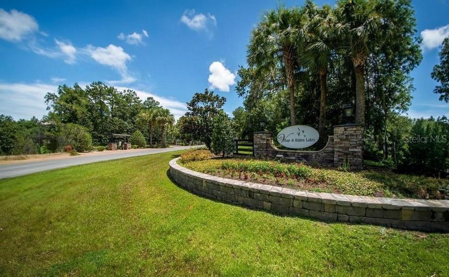 Outstanding location for this 4.09 acres situated in the private, gated community of The Villages at Hidden Lakes.  Horses welcome! This deed restricted community features a beautiful gated entrance, paved roads, bridle trails, and tons of wildlife. A fabulous setting for your estate home or farm of your dreams. Super convenient to Gainesville, Ocala, and Williston providing you a quick commute to tons of shopping, horse venues, dining, and entertainment opportunities.