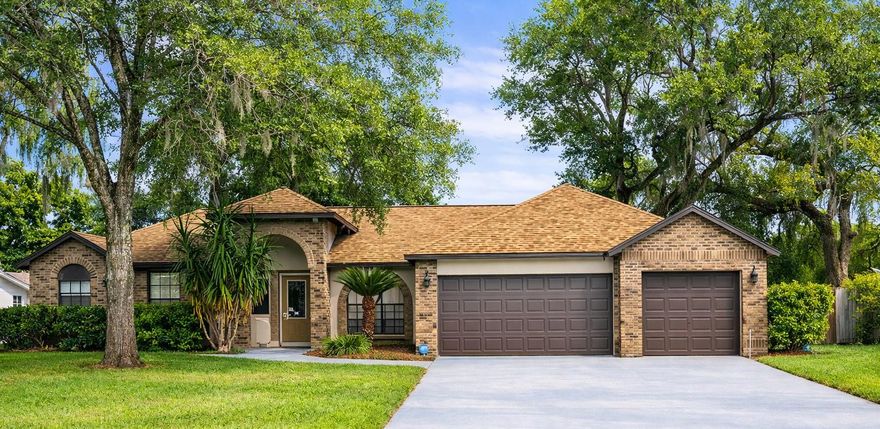 This salt water pool home is an uncommon jewelry just for you, Now is priced to sale, the seller is giving $ 10,000.00 to the buyer to lower the interest rate  or pay for closing cost and expenses, located in a beautiful and peaceful community and surrounded by  luxury homes and kind people, This is a unique house hard to find on the market, with new porcelain tile all over 2022, new kitchen and bathrooms with granite counters  and new cabinets 2022, this 4 bedrooms, 2 bathrooms house with a 3 car garage is located on a quiet, tree lined cul-de-sac with no homes directly across the street, has a laundry room inside, Formal Living room, oversized Family room with wood burning fireplace, bonus room, office space and Kitchen-Dining room combo with modern cabinetry, fancy granite countertop and breakfast bar, also have a separate dining room; vaulted ceilings in the main areas, 1/3 acre lot, sprinkler system, you will Feel relaxed in your spacious and cozy master bedroom with an on-suite bath with doble sink, tube, shower stall separate, walk in closet and direct access to the pool, The second, third and four Bedrooms are also spacious and not less cozy and are situated on the other side of the house, second bedroom also have access to the pool. The guest bathroom is conveniently situated with direct access to the pool, also have 2 sinks and granite counter. You could host a big party in your spacious and completely fenced-in backyard and screened porch, new drainfield January 2026, new roof with permit 2023, Swimming pool was resurfaced in 2023, new pool pump 2026, AC System 2020, Water Heater December 2025, water pipes new with permit 2016-2017, All of this combined with a great location with easy access to the Expressway for a quick commute to downtown Tampa, shopping, dining, best Fl Beaches and all conveniences .