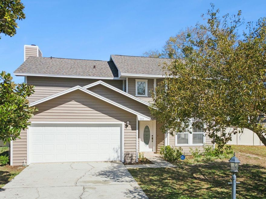 Experience the best of College Grove living in this stunning POOL HOME just minutes from Lake Elbert's scenic waterfront. This spacious two story residence features 3 bedrooms, 2.5 bathrooms, and recent updates including a NEW ROOF (2025), EXTERIOR PAINT (2026), and NEW WATER HEATER (2024), plus a HOME WARRANTY for complete peace of mind.  Dramatic cathedral ceilings with arched windows flood the formal living and dining rooms with natural light, while the inviting family room showcases a brick fireplace with wood-burning or gas-burning options perfect for cozy evenings.  The kitchen includes a bright dinette area ideal for everyday meals and morning coffee.  Step outside to your covered patio and sparkling screened pool area where the true Florida lifestyle comes alive, whether you're hosting poolside gatherings, enjoying morning swims, or relaxing under the covered lanai. The fully fenced yard provides a secure, spacious retreat perfect for children to play, pets to roam freely, or creating your own private outdoor oasis with room for gardens, play equipment, or additional entertaining spaces. Upstairs, the spacious primary bedroom offers a private balcony overlooking the screened pool, a peaceful retreat to start or end your day.  The primary bath features a walk in closet, dual vanity, a soaking tub and separate shower for added comfort.  Two additional bedrooms provide flexible space for family, guests, or home office.  Located just minutes from scenic Lake Elbert, where you can enjoy walking paths and beautiful waterfront views, this home offers the perfect balance of tranquility and convenience. With NO HOA, you have the freedom to truly make this property your own. Situated close to Polk State College, top-rated Winter Haven schools, shopping, dining, and Highway 17 with access to LEGOLAND and Central Florida. This is more than a home. It is an opportunity to live comfortably, entertain beautifully, and enjoy everything Winter Haven has to offer.