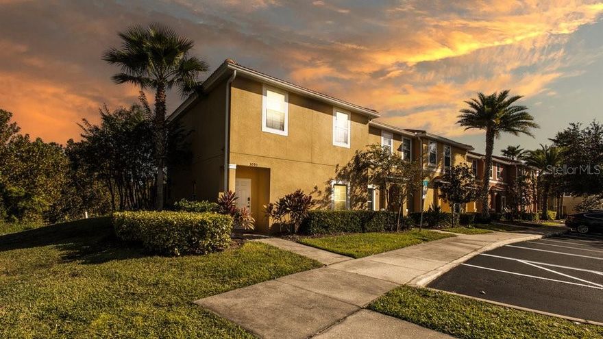Welcome to your future slice of heaven in the exclusive gated resort community Encantada! This fully furnished  3 bedroom 2.5 bath townhome is the perfect vacation home in Orlando just minutes to DisneyWorld! This large end unit overlooking the lake gives you all the privacy you could want and the location is amazing.  Plenty of room for your vacationing needs and a huge screened in patio complete with a large heated spa! This well thought out plan of open living space down stairs and three bedrooms and 2 bathrooms upstairs will meet all your needs for space, privacy, and convenience. Encatada Resort offers two community pools complete with hot tubs, a newly renovated clubhouse, Business Center, Game Room, full service Restaurant, Fitness center, walking trails, and a dock on the beautiful lake that is the center of the community. So whether you plan to use it yourself for a getaway or as an investment with short term rentals, this is the one you have to see!
Thoughtfully decorated and stocked, with a beautiful heated spa on your very own screened patio over looking the lake, this is the perfect place to vacation or live! So many options and priced just right! See it today!