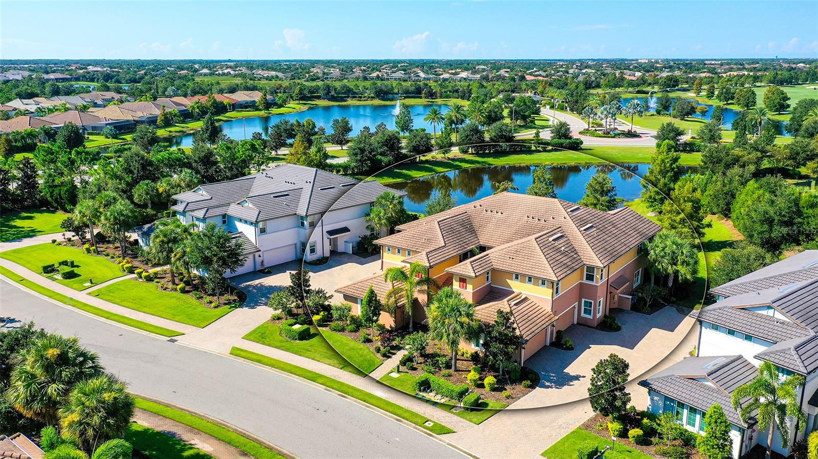 Here is a rare opportunity to own a Lakewood Ranch carriage home within Clubside, a small enclave of condominiums located behind the gates of Country Club East. This lovely ground-floor residence features a private and scenic lake view and elegantly designed interior. The WCI-built home’s open floor plan includes double pane impact windows. A Gourmet Kitchen with gas cooking, stainless steel appliances, walk-in pantry and large breakfast bar that flows seamlessly to the Dining Room, Breakfast nook and a spacious Great Room—all situated to capture the natural outdoor beauty. Triple panel sliders open the great room up to the large 24’ x 9’4” screened in lanai space for expanded entertaining area with family and friends. In the Primary Bedroom Suite that has views to the water and woodland edge, you’ll find a spacious walk-in closet, walk-in shower and double vanities. Tucked away from the Primary Bedroom on the other side of the home are two Guest Bedrooms, a Full Bath, and roomy Laundry Room with plenty of storage as you enter to the Two-Car Garage. Residents of Clubside enjoy Country Club East amenities which include The Retreat with a community pool, fitness center and social areas. In addition, there are two other community pools, a social hall and miles of sidewalks for walking in park like settings throughout Country Club East. Membership to the coveted Lakewood Ranch Golf and Country Club is optional. This condo is just a short walk or golf cart ride to The Lodge, one of Lakewood Ranch Golf and Country Club’s members-only restaurants. Membership in the Country Club includes 4 championship golf courses, 20 tennis courts, 20 pickle ball courts, 24-hour fitness, 2 heated swimming pools, 3 clubhouses and multiple dining venues. Lakewood Ranch provides a lifestyle close to amazing dining, shopping, polo, golf, tennis, community events and the UTC mall area with downtown Sarasota and her pristine beaches just a short drive away. This residence is being sold turnkey furnished or bring your own designs. CDD fee is included in tax bill. This property is available with owner financing available if desired.