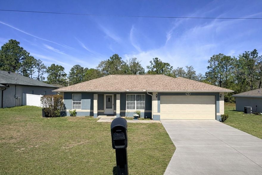Located in the established community of Silver Springs Shores, this move-in ready 3-bedroom, 2-bathroom home has been beautifully maintained and thoughtfully updated.
Designed with a split floor plan, the layout offers both privacy and functionality. The spacious kitchen opens to the main living area, creating an inviting space ideal for entertaining and everyday living.
Enjoy plenty of parking with a 2-car garage and an extended driveway. The dining area features sliding glass doors that lead to a covered patio, overlooking a large, fully fenced backyard with ample open space and a convenient storage shed.
The primary suite includes a relaxing garden tub, a separate walk-in shower, and generous space to unwind. Additional highlights include an indoor laundry area and mature landscaping that enhances the home’s peaceful outdoor setting.
Recent upgrades include tile flooring, a newer roof, a new A/C unit, and fresh interior and exterior paint. This home also features a spacious kitchen perfect for hosting family and friends.