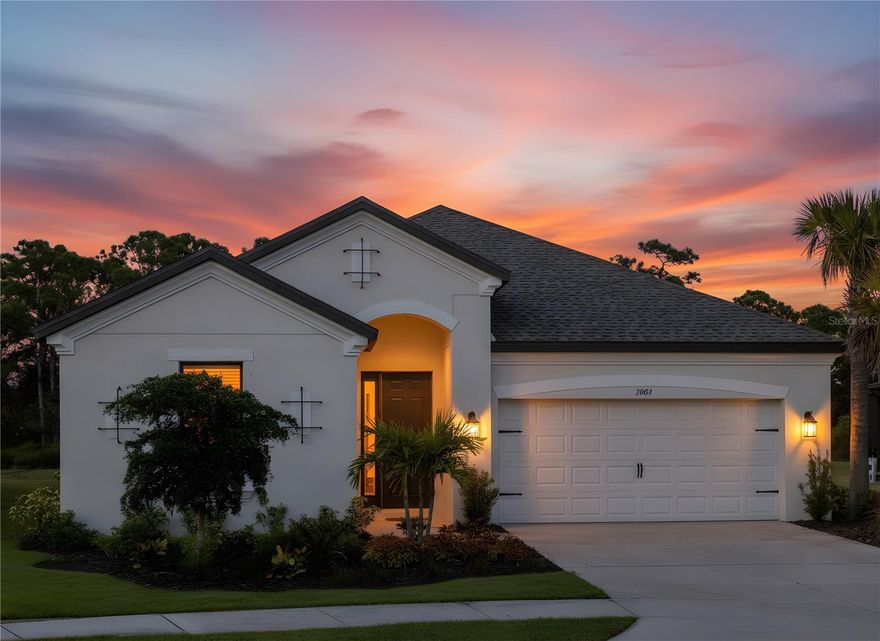 One or more photo(s) has been virtually staged. (Seller Motivated!! - preferred lender with low rates and great loan programs!)
Are you searching for that true slice of Florida paradise that truly has it all? 
Built in 2023 (HUGE SAVINGS! with LOW Maintenance & LOW Insurance!) and set on a premium preserve homesite, this 4-spacious bedrooms, 3-Full baths residence offers expansive, uninterrupted nature views within an amenity-rich resort style gated community featuring the lowest HOA fees in the area at just $173 per month and NO CDD FEES!! With 2,410 square feet of thoughtfully designed living space, this newer built one level Antigua model home combines modern luxury, structural upgrades, and an unbeatable location!
From the moment you enter, preserve views draw you through the panoramic sliding pocket doors to the screened lanai. The spacious floor plan includes a private den with glass French doors—ideal for a quiet home office or sitting room. Wood-grain tile flooring enhances the main living areas, while plush carpeting adds comfort to the bedrooms. Modern wall tones, upgraded baseboards, and trim molding create a clean, contemporary aesthetic throughout.
The gourmet kitchen features a built-in oven and microwave, stainless steel appliances, and a natural gas range with stainless hood. Other features include a tankless water heater, wired internet system, keyless entry, app controlled garage door, an irrigation system, and a driveway that can accommodate multiple vehicles. The open floor plan design makes entertaining effortless while enjoying the natural tropical preserves views.
The owner’s suite is generously sized with tray ceiling details and expansive preserve views. The luxurious primary bath offers dual vanities, an oversized glass-enclosed shower with bench seating, a large soaking tub, and a spacious walk-in closet with convenient pass-through access to the laundry room.
Situated on a larger lot at the end of a quiet cul-de-sac with a beautifully landscaped tropical round median in front of the home for added privacy. This home also enjoys an extra-wide side yard space for even greater privacy and added natural sun light. The backyard has an abundance of space to design your own custom pool overlooking the preserves (a list of reputable pool builders available upon request).
This pet-friendly community offers sidewalks, scenic walking trails, resort-style pool gatherings, clubhouse with hot tub and guest baths, BBQ grills, fire pit seating, large dog park, basketball and volleyball courts, and playground. Located off 681 with no other communities on that side, the setting feels private yet incredibly connected.
Just 4 miles to Nokomis Beach, and directly across the street from the Legacy Trail (a quick bike ride to downtown Venice!), minutes to Venice Island’s shops, dining, and waterfront restaurants, and close to Sarasota Memorial Hospital of Venice. Pine View School (ranked #1 in Florida), downtown Sarasota, UTC Mall, Whole Foods (coming soon), marinas for boat storage, parks, pickle ball and tennis courts—all easily accessible via Tamiami Trail. This is the place to be!
From sunset walks on Nokomis Beach to boating, paddle boarding, and vibrant local events, this home places you in the heart of a welcoming coastal community with small-town charm and big lifestyle appeal.
This is more than a home—it’s what living in paradise truly feels like. Contact today for your private tour - let's give you the life you've been waiting for!