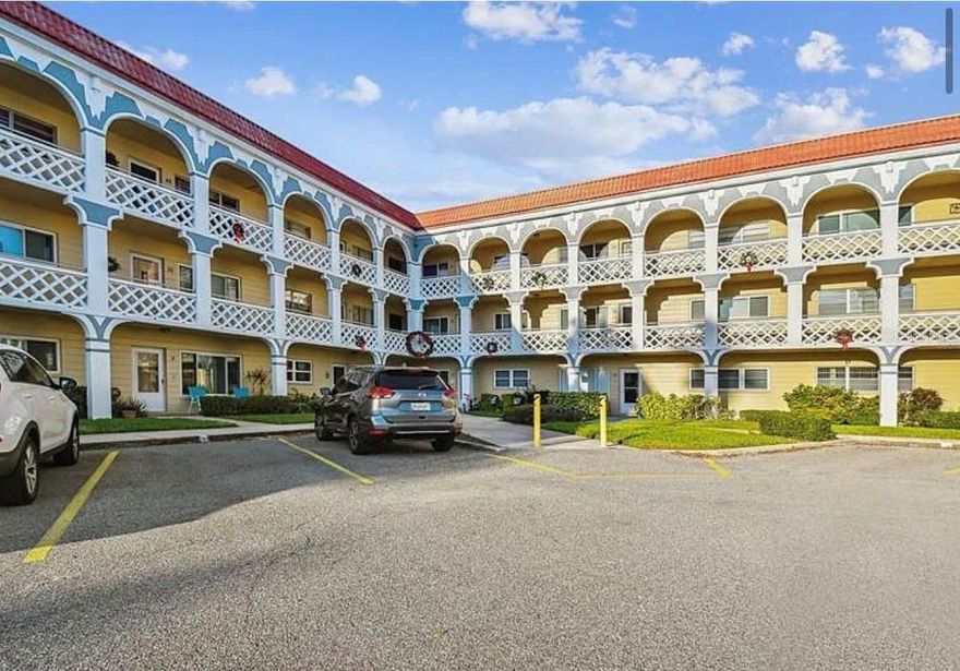 2/1 in the 55 plus community of On Top of the World! This is one of the few units that have a washer;/dryer inside the unit! This condo is on the second floor, but the building does have an elevator and the unit is close to the elevator. There are two swimming pools; one is heated. The remodeled Cardio Gym has the latest exercise equipment. A very pet-friendly community, there is a fenced dog park with covered seating. There are hobby studios, and a wood shop for the exclusive use of the residents. Activities include fitness classes, dancing, clubs, cards, billiards, entertainment, classes, and much more. The on-site Good Karma Cafe has take & bake meals and snacks. Close to beaches, transportation, shopping, entertainment.