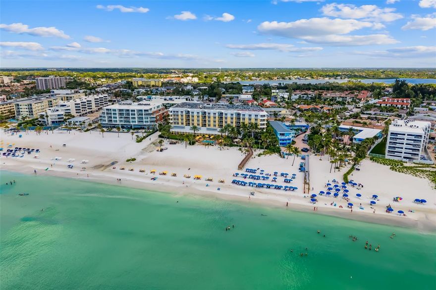 Experience luxury living at the highly-regarded Hyatt Beach Residence Club of Siesta Key! This stunning 4th-floor condominium boasts 3 bedrooms and 3.5 baths, offering incredible Gulf Views for breathtaking sunsets from your private balcony. From the moment you enter through the elegant foyer, you’ll be transported to a tropical paradise. Every detail in this home has been meticulously designed to create a sense of comfort and sophistication. The master suite is a true sanctuary, featuring a spa-like bath and private access to an outdoor terrace that overlooks the powdery quartz sand beaches of Siesta Key. The deluxe chef’s kitchen is a culinary enthusiast's dream, equipped with top-of-the-line appliances, including a wine refrigerator, making it perfect for entertaining guests. Unwind at the beachfront pool, complete with private cabanas, a hot tub, and a cozy fire pit. Indulge in food and drinks at the Tiki Bar, or head straight to the beach and take advantage of the resort’s paddleboard and beach chair services. The waterfront terrace features a Ping Pong and billiards table, ensuring fun-filled days. Hyatt hospitality is renowned for its legendary concierge services, offering a front desk staff, valet parking, and 24-hour security. Electric charging stations are conveniently located on-site. NIGHTLY RENTALS are permitted, providing an excellent investment opportunity. An onsite program director is available to offer recommendations for recreational activities, and residents have access to an indulgent spa facility and fitness center featuring a steam room. The condo fee covers ALL YOUR MONTHLY EXPENSES, including cable, electric, gas, and water. Plus, enjoy complimentary breakfast each morning! Located just a short distance from Siesta Key Village, you'll find a vibrant array of shopping and dining options, making it the entertainment hub of the island. Proximity to the cultural arts of downtown Sarasota and St. Armand's Circle means even more fantastic dining and shopping experiences right at your fingertips. Don’t miss out on this extraordinary opportunity to own a piece of paradise!