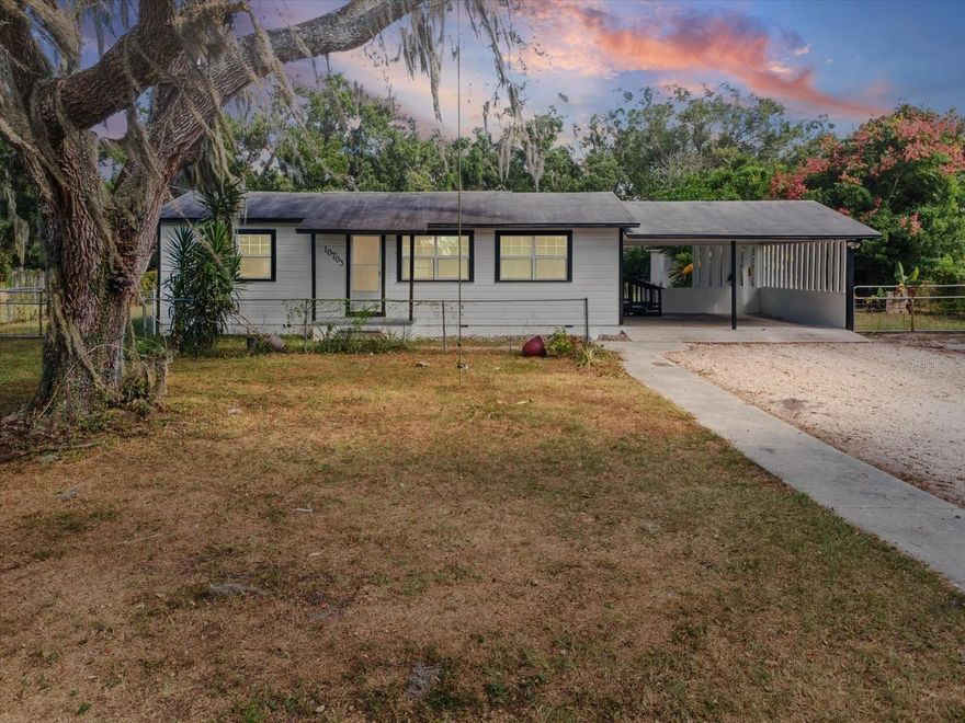 Welcome to your private retreat just minutes from Tampa. This inviting 3-bedroom, 2-bathroom home sits on just over half an acre of open Florida land and offers the freedom of true country living with no HOA and no CDD fees. Here, you can live life your way with plenty of space to bring your boat, RV, or any of your favorite toys.

Located less than five miles from Lake Thonotosassa, Hillsborough County’s largest natural lake, this property places you close to outdoor recreation, from bass fishing and boating to quiet mornings in the Florida sunshine.

Inside and out, this home blends comfort and potential. The newer roof from 2019 provides peace of mind, while multiple outbuildings add flexibility for a workshop, storage, or even a private office. The cozy fire pit area is perfect for relaxing evenings under the stars, and the covered outdoor space offers an ideal setting for entertaining or enjoying the peaceful surroundings.

This property qualifies for 100 percent financing with zero PMI when using the preferred lender, creating an incredible opportunity for qualified buyers to own a home with no down payment and lower monthly costs. ask me about Interest Rates in the FOURS!!!

Whether you dream of a quiet homestead, a weekend getaway, or room to expand your hobbies, this property has it all. With easy access to I-4 and I-75, you can enjoy the tranquility of country living while staying close to all the conveniences of Tampa.

Three bedrooms, two bathrooms, multiple outbuildings, and over half an acre of land make this home truly one of a kind. Come experience the space, serenity, and freedom that make Thonotosassa living so special.