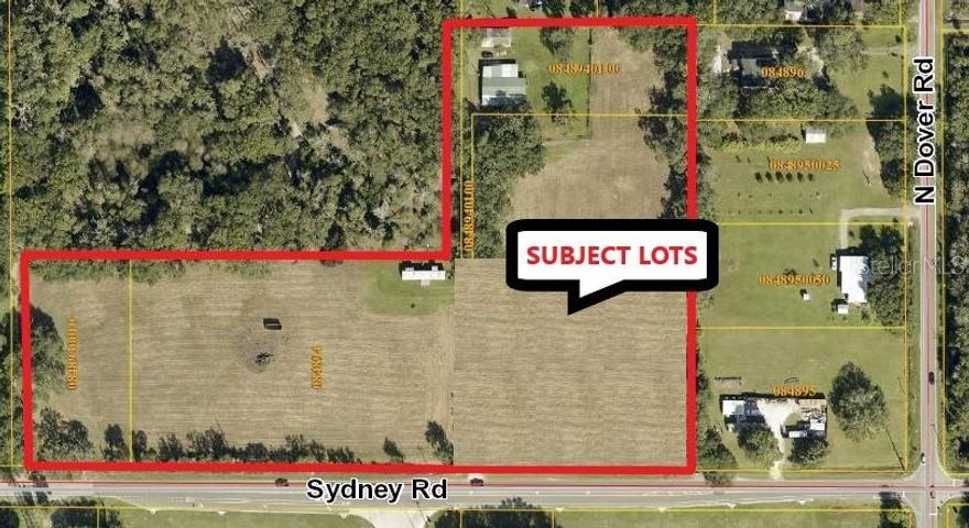 PROPERTY INFORMATION:

• 9.49 AC + newly platted subdivision For Sale ~ Available as individual 1+ AC lots or combination lot sale up to 2.36 AC +
• Ideal East Hillsborough County location with easy access to Interstate 4, State Road 60/Brandon & Plant City
• Diamond Hill Golf Club located 1/2 Mile to the West
• Lots 5 & 6 recently cleared & Available Now ~ Well & Septic may be required

HIGHLIGHTS:

• NO HOA or CDD Fees
• Custom home builders allowable
• Hard road access ~ Close proximity to major retail stores and other amenities
• Dover, Turkey Creek & Strawberry Crest School Districts
• Lots 1 - 4: NEW HOMES UNDER CONSTRUCTION
• Lot 5 (161’ x 319’): $179,900
• Lot 6 (161’ x 319’): $174,900