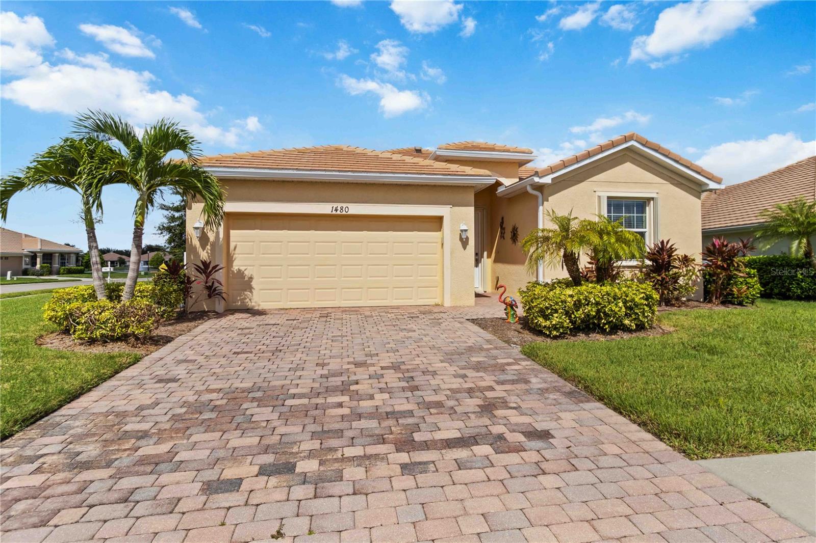 Enjoy Florida living at the Villas at Charleston Park a gated deed restricted community. Weather looking for a seasonal retreat or an extended stay, this home provides space, style and a welcoming community atmosphere. This home has a minimum of 3 month required by the HOA or stay for 6 months or longer and get a break on the price. This beautiful 4 bedroom,3 bath home ( available seasonally as a 3 bedroom , 3 bath plus den offers the perfect balance of comfort and convenience. Located in the gated community of villa at Charleston Park., You can enjoy the community amenities access to a club house, with a reading room, pool table, sparkling swimming pool, perfect for relaxing and meeting neighbors and so much more. This home features Queen beds in all the 3 bedrooms, a laundry room with washer and dryer, smart TV with a 65 inch in the living room. As well as seating at the table for 4 and 3 additional barstools at the counter. Fully equipped kitchen with everything you will need including a panty. Granit counters, tile floors, walk in closets. There are three full bathrooms and the primary has a walk in step down shower with grab bars and a garden tub . There is a screen in lanai with seating to enjoy the evening air as well as a propane gas grill. This rental is located just minutes from Golf courses, beaches, shopping, dining and medical facilities, and BASEBALL. Call today to see this beautiful home.