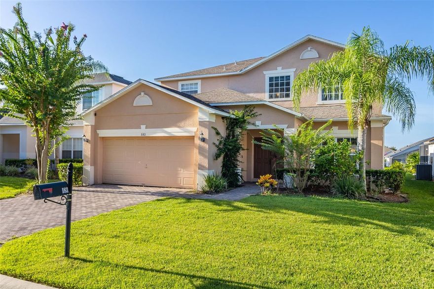 This home can be purchased with NO MONEY DOWN. NEW ROOF installed 10/9/23. Beautifully appointed TURNKEY Short Term Rental or primary residence opportunity with SOUTH FACING POOL in the desirable Highgate Park GATED COMMUNITY. Located within minutes of restaurants, supermarkets and only 15-20 minutes to Disney, this is the ideal location for guests visiting the Attractions or Central Florida Beaches. This is the IDEAL opportunity to have a true TURNKEY property to use as your primary residence or to take advantage of the lucrative 2023 and 2024 BOOKINGS calendar. The home has a newer (2019) HVAC and newer (2020) pool heater.