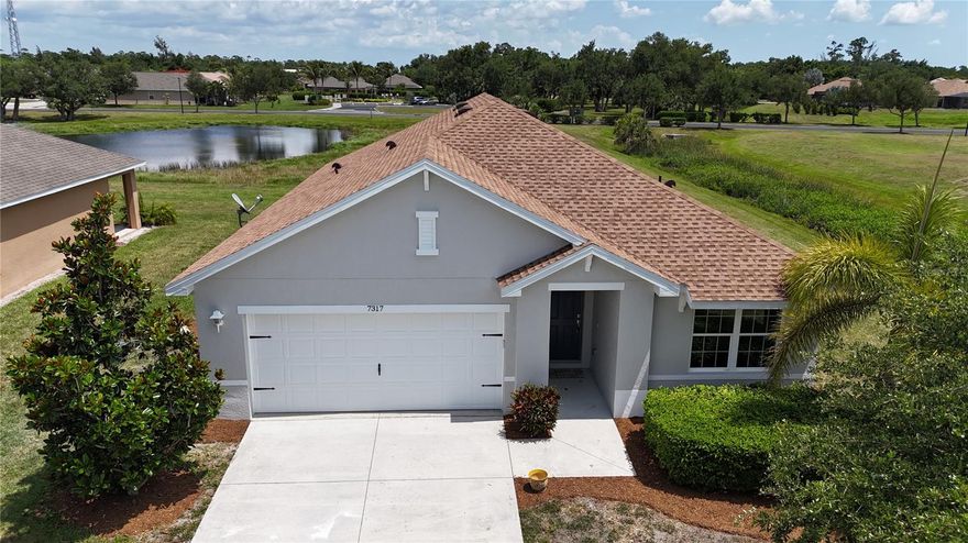 Welcome to Waterford Estates! This beautiful home at 7317 Mikasa Dr. offers comfortable Florida living in one of Punta Gorda’s popular gated communities. Featuring an inviting floor plan with spacious living areas, abundant natural light, and a functional layout perfect for both everyday living and entertaining. The kitchen opens nicely to the main living space and dining area with sliding doors to the lanai. This  lot with a view of the pond offers a great opportunity to create your dream lanai. 
Updates include new roof (2024), interior and exterior paint (2026), new appliances (2026), new kitchen cabinets (2026), granite countertops in kitchen and baths (2026), new carpet in bedrooms (2026).
Waterford Estates offers resort-style amenities including a community pool, clubhouse, fitness center, pickleball, bocce ball, and sidewalks throughout the neighborhood. Conveniently located near shopping, dining, golf, I-75, downtown Punta Gorda, and waterfront attractions. Whether you are looking for a seasonal getaway or full-time residence, this home is ready to help you enjoy the Southwest Florida lifestyle!