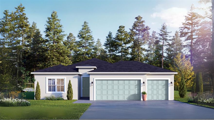 Pre-Construction. To be built. Introducing the Elle 3-Car, a thoughtfully designed new construction home that blends modern curb appeal with everyday functionality. Offering 2,800 square feet under roof and 1,990 square feet of air-conditioned living space, this home delivers a spacious and efficient layout suited for a wide range of lifestyles.

The Elle features an inviting open concept living, dining, and kitchen area, creating a seamless flow ideal for both daily living and entertaining. Four well-appointed bedrooms and three full bathrooms provide comfort and flexibility, while the private owner’s suite offers a quiet retreat with ample space and separation from the secondary bedrooms.

A key highlight of this home is the 3 car garage, providing generous parking and storage options perfect for households with multiple vehicles, hobbies, or additional storage needs. The Elle maximizes livability while maintaining a balanced footprint.

With clean architectural lines, a timeless floor plan, and attention to practical design, the Elle 3-Car offers long-term appeal and adaptability in today’s market, making it an excellent choice for those seeking quality new construction with lasting value.