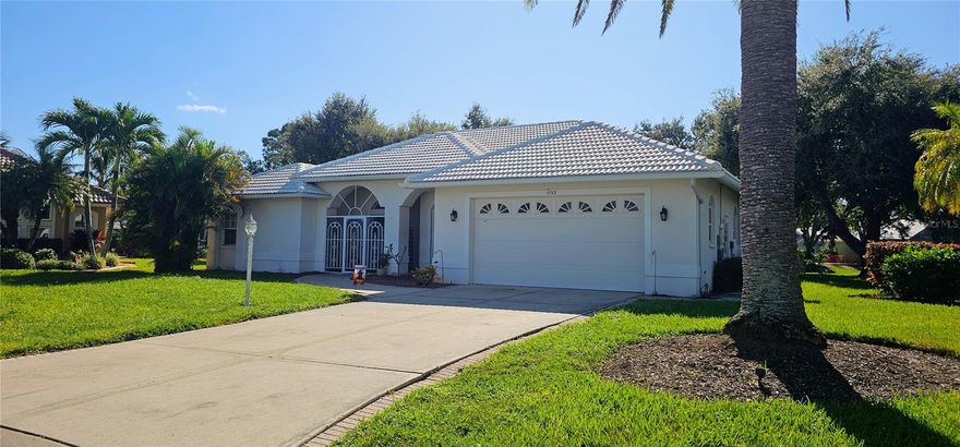 Experience the perfect blend of comfort and coastal living in this beautiful Venice home, with new carpeting to be installed after 12/1. Offering nearly 2,300 square feet of living space, this residence features high ceilings and an open floor plan that enhances the sense of space and natural light throughout.

The heart of the home is the eat-in kitchen, equipped with a built-in oven, cooktop, microwave, dishwasher, and refrigerator—ideal for those who love to cook or entertain. The great room opens seamlessly to the covered lanai and private screened-in pool, complete with a heater for year-round enjoyment. From here, you can relax and take in tranquil views of the pond—perfect for morning coffee or social gatherings.

The master suite provides a peaceful retreat with 2 walk-in closets and a luxurious ensuite bath featuring dual sinks, a separate shower, and a soaking tub. The second bedroom is generous in size and faces the pond, and the third bedroom makes a great guest room or home office.

Located just a short drive from the beautiful beaches of Venice, this home offers easy access to I-75 and the charming downtown area with its array of shops, restaurants, and community events. Whether you prefer relaxing by the pool, exploring local parks, or enjoying waterfront dining, this location truly captures the best of Florida’s Gulf Coast lifestyle.

No pets, please. This home is a wonderful opportunity to enjoy relaxed, easy living in one of Venice’s most desirable areas—where every day feels like a vacation.