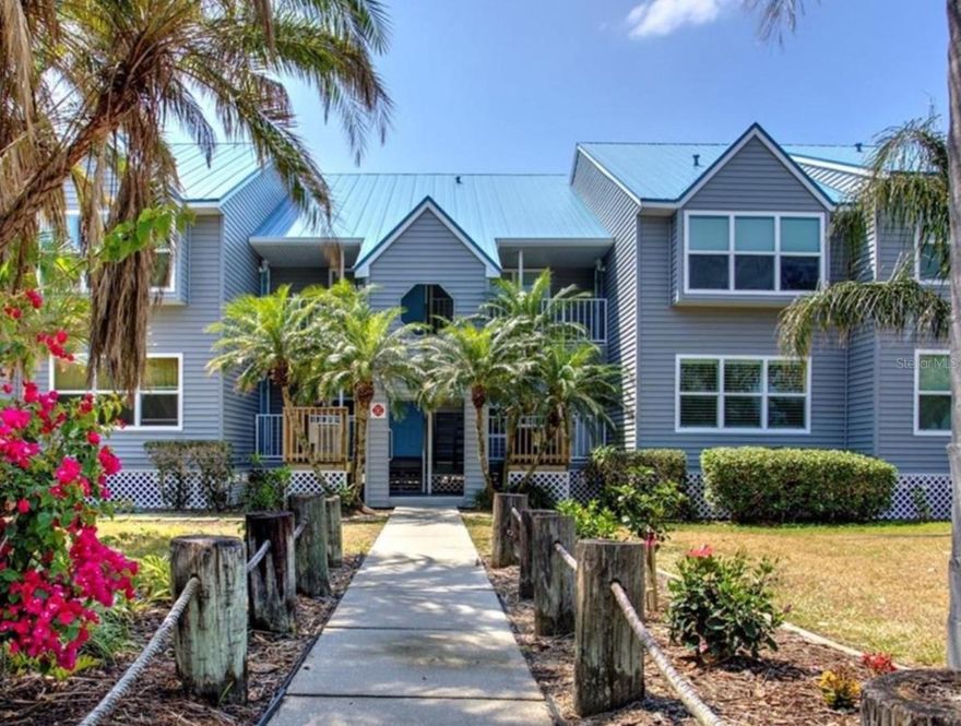 One or more photo(s) has been virtually staged. Harbour Villiage is a secret gem on the Myakka River- with quick access to Charlotte Harbor and the Gulf waters.  This unit is a true fixer upper-rehab.. but the expansive view, amenities and items covered in your monthly fee makes it a key buy in this community. The complex has a heated Olympic sized pool, clubhouse, fitness center, 30 foot fishing pier, boat dock and  boat slips (first come first served) with a marina just steps away. The complex is 20 minutes from gulf beaches and just minutes from both the Tampa Bay Rays and Atlanta Braves spring training facilities. The unit had water damage from a pipe leak that developed while the owner was hospitalized. Professional Mold remediation has been done and is documented. THIS IS A BLANK SLATE TO WORK WITH!   The unit has had all appliances and water heater removed; cabinets and countertops removed, dry wall in all affected areas removed and all belongings removed.   The heirs have no knowledge of the unit as they are a distant relative and have never occupied the unit.   Check out other listings on line at same address to see what a transformation this unit could have!