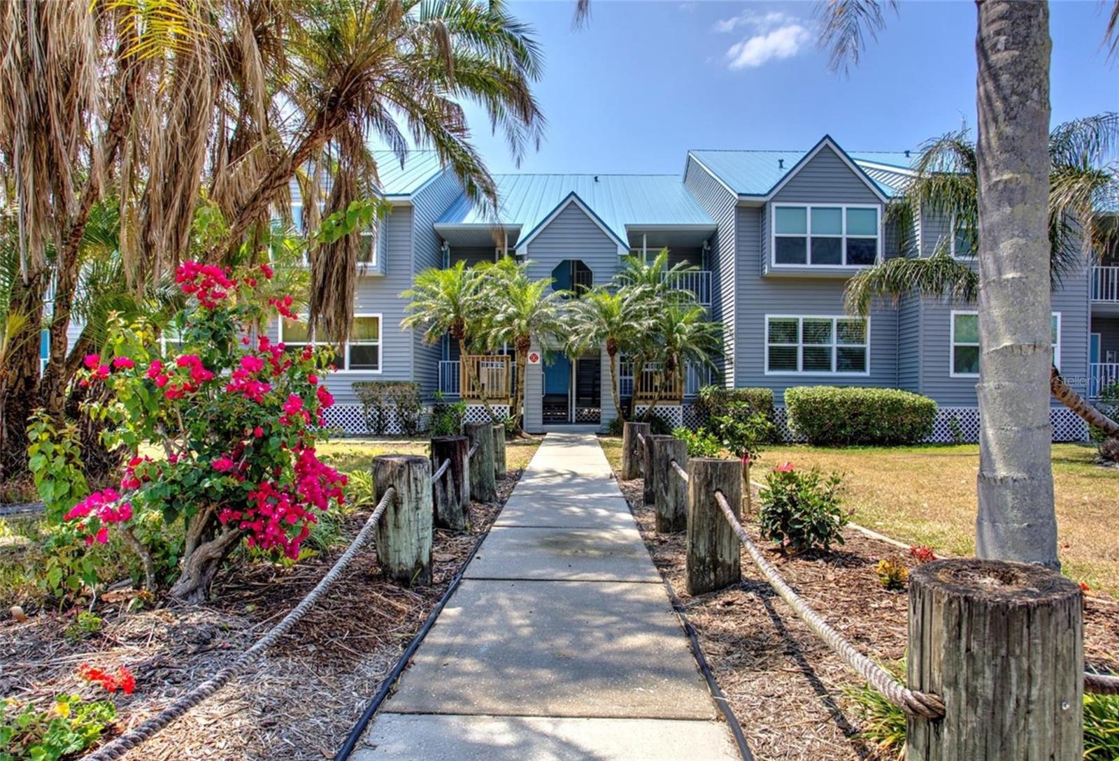 One or more photo(s) has been virtually staged. Harbour Villiage is a secret gem on the Myakka River- with quick access to Charlotte Harbor and the Gulf waters. This unit is a true fixer upper-rehab.. but the expansive view, amenities and items covered in your monthly fee makes it a key buy in this community. The complex has a heated Olympic sized pool, clubhouse, fitness center, 30 foot fishing pier, boat dock and boat slips (first come first served) with a marina just steps away. The complex is 20 minutes from gulf beaches and just minutes from both the Tampa Bay Rays and Atlanta Braves spring training facilities. The unit had water damage from a pipe leak that developed while the owner was hospitalized. Professional Mold remediation has been done and is documented. THIS IS A BLANK SLATE TO WORK WITH! The unit has had all appliances and water heater removed; cabinets and countertops removed, dry wall in all affected areas removed and all belongings removed. There are some soft areas in the sub floor. The HVAC is not functioning. The heirs have no knowledge of the unit as they are a distant relative and have never occupied the unit. Check out other listings on line at same address to see what a transformation this unit could have!