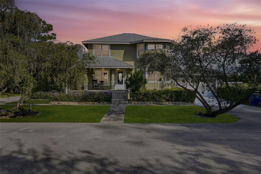 Discover the perfect blend of country tranquility and modern comfort at 10811 & 10821 Ruden Road in North Fort Myers, Florida. Offered together, these two parcels span approximately 6.5 acres of fully fenced and cross-fenced land, providing an exceptional setting for equestrian enthusiasts, hobby farmers, or anyone seeking privacy and space. The property welcomes you through dual gated entrances and a paved circular driveway, framed by mature trees and open pastures that create a peaceful rural ambiance just minutes from town conveniences. At the heart of the property sits a beautifully maintained country-style pool home with timeless curb appeal, featuring a welcoming front porch, custom-designed pool and spa that reaches 9 feet deep at the deepest end, and an attached two-car garage with epoxy flooring. Inside, the residence offers a warm and functional layout with a mudroom/laundry area, formal dining room, and a bright eat-in kitchen that opens to the living room, complete with built-ins and French doors leading to the pool deck. All three bedrooms are upstairs, with a half bath on the main level for guests, ensuring both comfort and practicality. Recent upgrades include a modernized kitchen with granite countertops, a remodeled primary suite and bath, hardwood floors, and decorator finishes throughout. The hot water heater is approximately one year old, providing added peace of mind and efficiency. Beyond the home, this property truly shines with its impressive outbuildings and land features. A three-stall barn with tack room provides an ideal setup for horses, while the cross-fenced pastures and two corrals under roof offer safe and efficient turnout areas. Equestrians will appreciate the large, lighted riding arena and the adjoining cleared 3.5-acre parcel with a pond—perfect as a turnout pasture or future expansion site. Additional improvements include newly installed drains in the front yard and a large drainage system in the front pasture, ensuring proper water flow and land preservation. Additional storage and workspace abound with a detached three-bay garage and enclosed shop area, offering room for vehicles, equipment, or creative projects. This rare offering combines functionality, beauty, and versatility—an oversized, multi-parcel property with all the essentials for a peaceful rural lifestyle. Whether you’re raising horses, enjoying the open land, or simply savoring the serenity of country living, 10811 & 10821 Ruden Road deliver the space, privacy, and charm that are increasingly hard to find. Located in an area known for its horse ranches and easy access to show arenas, shopping, and entertainment, this is a property that perfectly balances the best of country living and modern convenience.