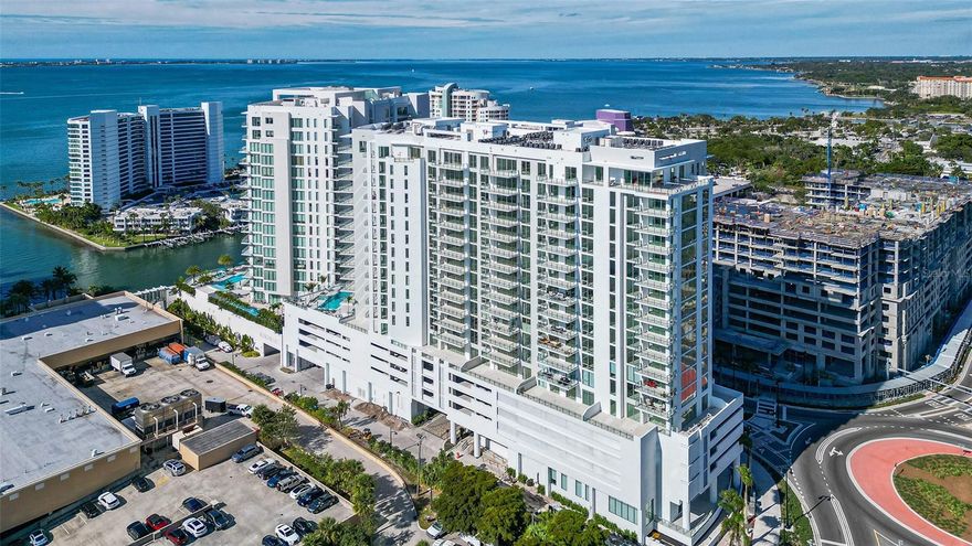 Welcome to the epitome of luxury living at Bayso, ideally located within Sarasota Quay. This beautifully professionally decorated, turnkey sixth-floor corner residence offers sweeping views of the city skyline, Sarasota Bay, and unforgettable sunsets. This thoughtfully designed 2-bedroom, 2.5-bath home features a desirable split-bedroom floor plan, offering both comfort and privacy for residents and guests. The open-concept living space is anchored by a stunning chef’s kitchen, complete with stainless steel appliances, quartz countertops, European-inspired cabinetry, and an oversized floating island that seamlessly connects to the main living and entertaining areas. A dedicated den/office area provides the perfect space for working from home or a quiet retreat. Step out onto the expansive private terrace to enjoy outdoor seating and take in the spectacular waterfront and city views. The guest suite includes a king-sized bed and a custom ensuite bath, while the additional half bath adds convenience for entertaining. Bayso residents enjoy an exceptional suite of amenities, including:
24/7 concierge services and overnight security, Resort-style pool and spa, state-of-the-art fitness center, elegant club room for entertaining, Dedicated co-working spaces with individual desks, dog walk, bike storage, and a private storage unit.
Perfectly positioned between downtown Sarasota and the John Ringling Bridge, Bayso offers immediate access to St. Armands Circle and Lido Beach. Just steps from your door is Ocean Prime, a nationally acclaimed waterfront restaurant, along with The Bay Sarasota—a 53-acre waterfront park featuring kayaking, yoga, and live entertainment. Downtown Sarasota’s vibrant arts scene, shopping, dining, and Whole Foods are all just an 8-minute walk away. Experience elevated coastal living at its finest. Contact us today to schedule your private showing.
Unit could also be available for a 6 month seasonal lease for $12,000 a month.