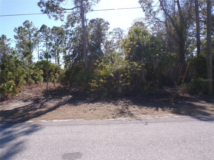 This lot is on a quiet street, and is the highly desired Flood Zone X, this means no flood insurance required. This lot would be a great place to build your dream home and retire or raise your family. Less than 5 miles to I75 makes this location an easy commute to almost anywhere, and only 22 miles to Chadwick Park Englewood Beach with amazing sunsets, 5 miles to Port Charlotte Town Center and only 17 miles Punta Gorda Historic district and waterfront park with lots of shopping and dining options. Tampa Bay Rays spring training and the fairgrounds are just minutes away, also multiple golf courses and some of the best boating and fishing in all of Florida. Red Soxs, Orioles, Twins and Braves spring training all within an hour’s drive. Buyer and buyers’ reps are responsible for determining environmental conditions and endangered species restrictions. This lot is priced to sell so please call for availability! This lot is at a great price point for the investor call today.