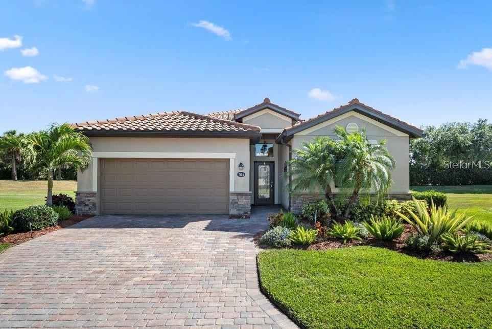 LIVE LIKE YOU ARE ON VACATION - LUXURY POOLS, TENNIS COURTS, PICKLEBALL, FITNESS CENTERS, CLUBHOUSE AMENITIES AND
MAINTENANCE-FREE LAWN CARE :)) ** EXPANSIVE OPEN FLOOR PLAN, WONDERFUL NATURAL LIGHT *** 2017 CONSTRUCTION, A+ ENERGY EFFICIENCY ** Never leave vacation in this fabulous 3 bedroom (plus office/den) 3 full bath, Mediterranean-inspired home. Turnkey-furnished and READY FOR IMMEDIATE OCCUPANCY, this home has been maintained meticulously… Just bring your toothbrush and let the fun begin! You will love the open and airy great room concept with an abundance of natural lighting. Wood-looking vinyl runs thru the family room providing a waterproof, low maintenance floor for easy-cleaning and continued energy efficiency. The kitchen is designed for entertaining friends and family with beautiful stone countertops, center island and stainless appliances. Sliding glass doors off the great room open to a fully-screened, private patio constructed with brick-pavers.. Serenity is found here among the lush tropical palms, native landscape, birds chirping and additional greenbelt. Living in this home awards the occupant with full access to the renowned amenities of Sanctuary at River Strand. Residents enjoy 9 Har-Tru tennis courts, 8 pickleball courts, spectacular grille room, Tiki bar, multiple luxury pools and fitness centers, fitness classes and a calendar full of planned events.. THIS IS THE LIFE! AVAILABLE FOR RENT AS SHORT AS 1 MONTH OR LONGER TERM.. CALL TO DISCUSS OPTIONS