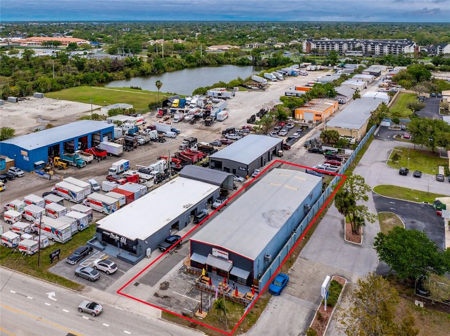 Three units with high visibility in Charlotte Harbor close to the intersection of Kings Highway and Harborview Road. Current Use is : Warehousing, Distribution Terminals, Trucking Terminals, Van and Storage Warehousing. Zoning is IG (Industrial General). Great for owner use or investor. Back unit has overhead door. There are 15+ parking spaces. Would lease from $17-$18 per square foot. Located in the heart of Port Charlotte.