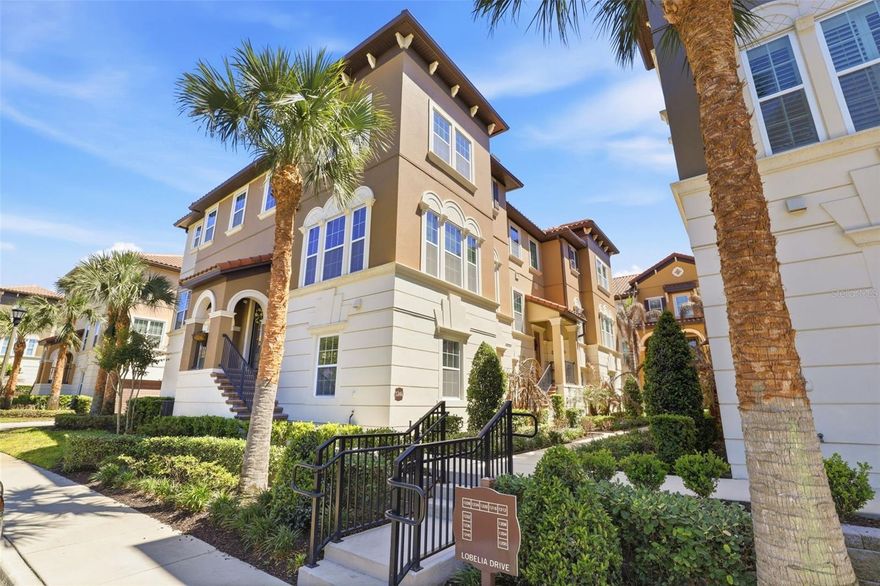 Welcome to this meticulously cared for and beautifully upgraded end-unit townhome in Fountain Parke, one of Lake Mary’s recognized and sought-after communities. This never-before-listed property boasts upgrades throughout and is an example of what move-in ready looks like. The incredibly popular Torino model is extremely versatile, and this is no exception. The first floor has been crafted into a stunning living and entertaining space, featuring a built-in and custom-designed, handcrafted shelving and entertainment unit with accent lighting and complemented by an electric fireplace. The walk-in closet has been reimagined into a wine room and can easily be morphed back to its original intended use if so desired. The main level is home to a kitchen that will take your breath away with gorgeous cabinetry, including custom-crafted and installed upper cabinets with glass display doors and accent lighting. Stainless appliances, granite counters, tasteful tile backsplash, and pendant lighting to complement the island that also serves as a breakfast bar as well! Custom installed. The dining area and sunroom are adjacent to the kitchen to create a beautiful environment for entertaining with peaceful relaxation nearby. French door access to the screen-enclosed patio from this area provides a wonderful setting to enjoy morning coffee and restful evenings after a busy day. The main living area, like the rest of this end unit model, is swimming in natural light and also offers yet another example of craftsmanship with yet another custom-designed and handcrafted wall unit, complete not only with another electric fireplace but also a built-in wine refrigerator. Custom lighting featured in all stairwells, and updated fans and fixtures throughout this home must be seen to be appreciated. This is your chance to call Fountain Parke home, complete with 24-hour security, resort-style pool, fitness center and clubhouse, tennis courts, dog parks and ideal location in the heart of Lake Mary. Call today for your private showing.