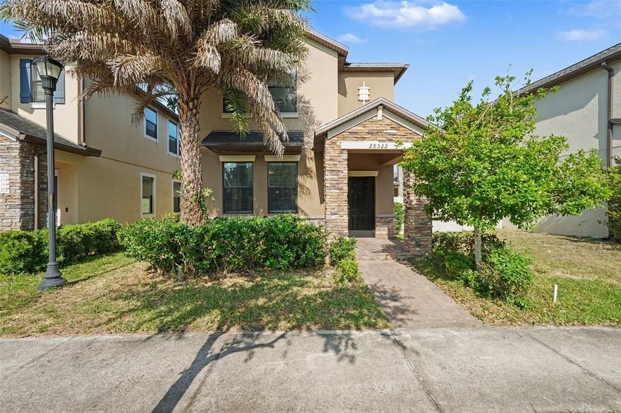 Come and enjoy this move-in ready stellar home in Wesley Chapel! This two-story gem features a gorgeous kitchen with stainless steel appliances overlooking the main living area. The spacious bedrooms provide a wonderful private space for anyone to enjoy. The primary bathroom features a dual vanity en-suite with a walk-in shower and tub, serving as a private oasis to get away and relax! This home is perfectly situated near all of your favorite shops and restaurants. Call today to schedule your private showing!