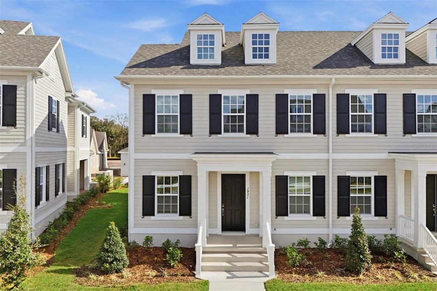 Under Construction. The Anastasia is a 2-story end unit townhome with 9’4” ceilings on the first floor and 9’ ceilings on the second floor, an open floorplan, 3 bedrooms, 2.5 baths, and a 2-car attached garage. The kitchen has stainless steel appliances, natural gas cooktop, and a breakfast bar at the kitchen island. The primary room is spacious and private with a 2-sink vanity and a walk-in closet. The covered lanai offers Anastasia homeowners an opportunity to host meals al fresco and enjoy Celebration's year-round sunny weather.