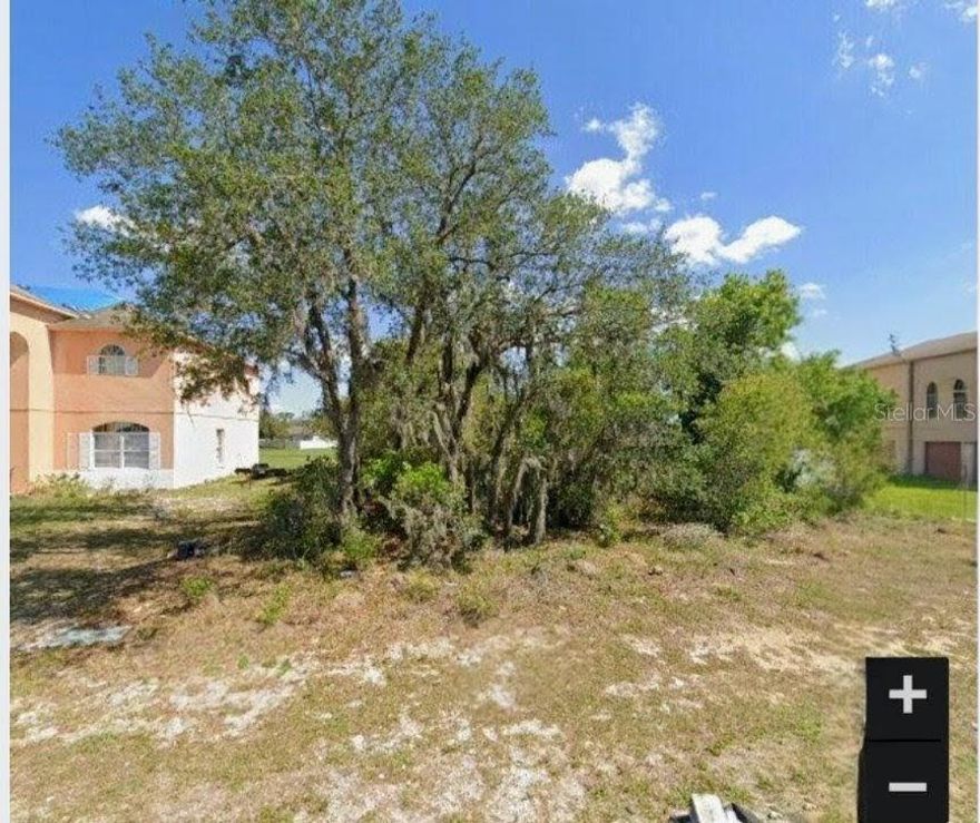 Build your dream home today. Vacant lot located in a developed residential area of Polk county side of Poinciana.