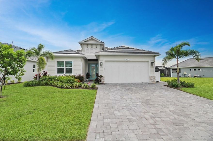 Annual rental available for immediate move-in, located in the exclusive, gated community of Watercolor Place. Step into refined coastal living with this stunning, custom-designed home offering 3 bedrooms, 2.5 bathrooms and 2,358 square feet of thoughtfully crafted living space. Designed with care and upgraded with over $180,000 in high-end finishes and structural enhancements, every detail of this home reflects both luxury and comfort. The chef’s kitchen is a true showstopper, featuring an oversized gas cooktop with a sleek range hood, a built-in wall oven and microwave, a custom glass backsplash, and quartz countertops that make both cooking and entertaining a pleasure. The extended primary suite serves as your private retreat, complete with French doors, two large walk-in closets, and a spa-style ensuite featuring a soaking tub and an oversized walk-in shower. Two additional spacious bedrooms and a versatile home office or den provide flexible space for guests or remote work. Standout upgrades include wide-plank luxury vinyl flooring, elegant plantation shutters, and impact-resistant windows that fill the home with natural light while offering added security. The oversized garage has been extended by four feet, providing valuable storage and convenience. Outdoors, an extended lanai overlooks a beautiful water view with a fully fenced yard, ideal for relaxing, entertaining, or giving your favorite furry friend room to play. Just steps away, Watercolor Place’s exclusive amenities center offers a beach-entry resort-style pool, cabanas, an outdoor kitchen and grill area, a fully equipped fitness center, and a welcoming clubhouse. This prime location places you minutes from Lakewood Ranch, University Town Center, world-class golf, restaurants, medical facilities, and the white-sand beaches of the Gulf Coast. With quick access to I-75, SRQ Airport, Tampa, St. Pete, and Sarasota, everything you need is within easy reach. Spectrum high-speed internet, HD cable TV, lawn care, irrigation, pest control, and full access to community amenities are all included in the rental rate. Don’t miss your chance to live in one of the area’s most sought-after communities.