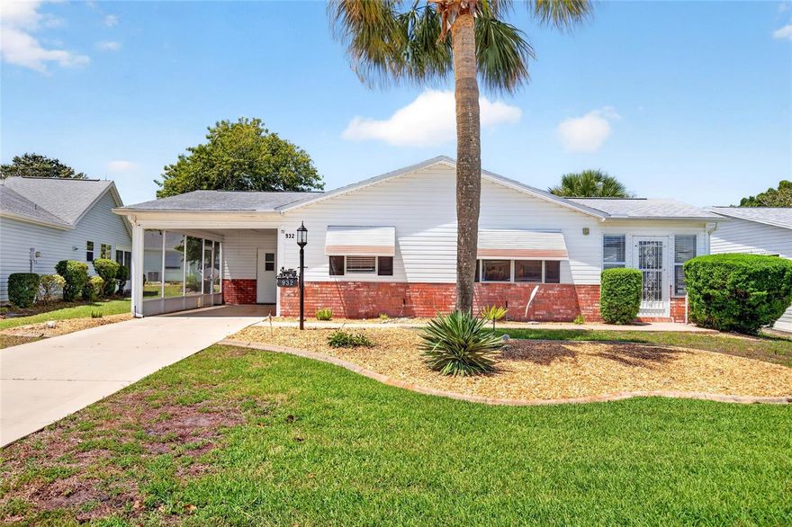 Looking for effortless Florida living? This furnished 2-bed/2-bath home offers 1,352 sq ft of single-level living with an open layout, screened lanai / Florida Room and car port garage. You’re a short ride from the recently refreshed Chula Vista Recreation Center—home to craft rooms, billiards and an adult pool with a fire pit—and the historic Chula Vista Executive Golf Course. A short drive or golf-cart ride to Spanish Springs Town Square for free nightly entertainment, shopping and dining, and enjoy grocery stores, cafés and restaurants within 0.5–0.7 mi. It’s all here—just bring your toothbrush!

Schedule your private showing today and discover why The Villages is Florida’s largest 55+ community.