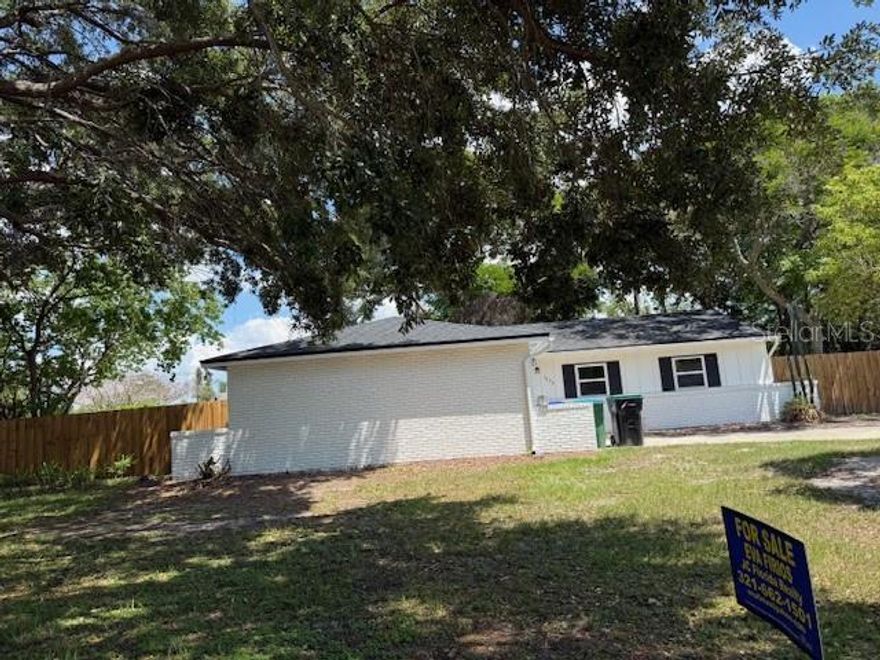 Remodeled pool home in the highly sought after desirable Winter Park school district. This property has a.27 acre corner lot with room to expand and a pool/spa to relax in and entertain. The living room has vaulted ceilings giving a bright open feeling and a huge screened in outside patio. The 2 bathrooms have been totally remodeled, there are new windows, electric outlets throughout, new light fixtures, roof replaced in 2022,kitchen redone 2020 with new cabinets and Granite counter tops, new luxury vinyl flooring, new vanity in master bath, new pool liner, new robot pool vacuum, new garage door painted inside and out. The location is close to shopping, Costco and other stores also located near by. Full Sale, Rollins College and downtown Winter Park to the west and UCF to the East within close proximity. This is a must see. Owner is realtor.Buyer to verify room measurements.