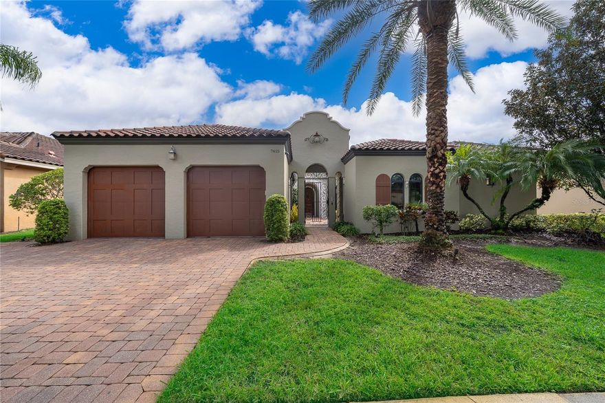 Elegant Custom Reiche Silliman Mediterranean Pool Home with Stunning Water Views in Desirable Dr. Phillips. This stylish 4-bedroom, 3.5-bath luxury pool home offers a private and serene lifestyle, ideally located in the highly sought-after Dr. Phillips area—close to premier restaurants, shopping, and just 20 minutes from the airport. Built on one spacious level by Reiche Silliman, this immaculate Mediterranean-style residence showcases exceptional craftsmanship and attention to detail—from the brick-pavered courtyard with a charming fountain to the custom slate stacked-stone entertainment center in the family room. The front entrance is secured with a beautiful custom wrought iron gate, equipped with a security system and a video control RFID access system—providing convenience and peace of mind without the need to secure all individual doors. Upon entering, you’ll be immediately impressed by the open floor plan, high-end finishes, and breathtaking views of the pool, sparkling pond, and fountain. The gourmet kitchen is a true showpiece, featuring glazed driftwood cabinetry with glass fronts, rich granite countertops, a large chocolate-brown center island, stainless steel appliances, under-cabinet lighting, and a convection microwave. The kitchen opens seamlessly to both the family and living rooms, creating a perfect setting for entertaining. Relax and unwind in the spacious master suite, complete with a comfortable sitting area overlooking the water, two walk-in closets, and direct access to the lanai and pool. The master bath is beautifully appointed with travertine flooring, merlot-toned cabinetry with coffee glazing, double sinks, and an oversized shower, offering a spa-like retreat. One of the Home’s Most Impressive Features is the PRIVATE GUEST SUITE/IN-LAW Quarters
Thoughtfully designed for comfort and versatility, this self-contained suite includes its own bedroom, full bathroom, and den/parlor—perfect as a second master, private studio, or in-law apartment. With its own entrance via the courtyard and an optional connecting door to the master wing, it offers both privacy and flexibility, making it a rare and desirable feature. Additional highlights include a large recreation room with flexible uses—perfect for a game room, playroom, home gym, or office—and a front flex room that can easily function as a formal dining room, library, or music room, depending on your needs. This home features a split-bedroom plan, with two additional bedrooms and 1.5 baths on a separate wing, ensuring comfort and privacy for family and guests. Recent upgrades add even more value and peace of mind, including a water softener system, brand-new garage doors, a freshly repainted garage with durable epoxy flooring, a new water heater, air conditioner installed in 2024, and smart carbon monoxide and smoke detectors throughout the home. Nestled in a peaceful enclave, this exceptional property blends elegance, security, privacy, and modern convenience—all in one of Orlando’s most desirable locations. Truly a must-see! **One or more photo(s) has been virtually staged**