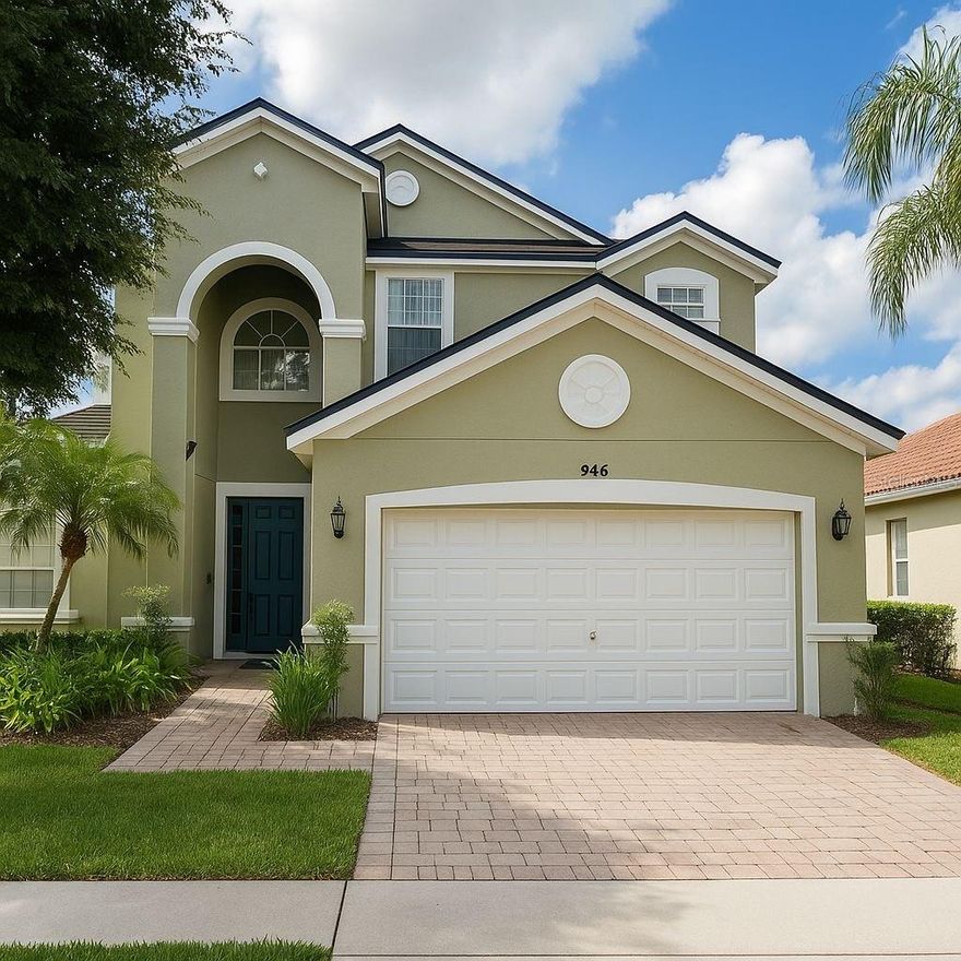 Located in the gated resort community of Tuscan Hills, this stunning 5-bedroom, 4-bath home offers the perfect blend of comfort and style. Just minutes from Walt Disney World, Universal Orlando, shopping, and dining, it’s ideal for enjoying all that Central Florida has to offer.
The home features an open floor plan, modern flooring, and freshly painted interiors. The kitchen is beautifully done with stainless steel appliances, and a washer and dryer are included.
Step outside to a screened-in, heated south-facing pool and spa with a covered lanai—perfect for relaxing or entertaining.
Additional features include:
  
    •    Partially furnished
    •    Gated entry for added security
    •    Access to resort-style amenities, including clubhouse, fitness center, playground, and sports courts
Conveniently located near major highways for an easy drive to Orlando attractions, beaches, and the airport.
Available now. Partially furnished.