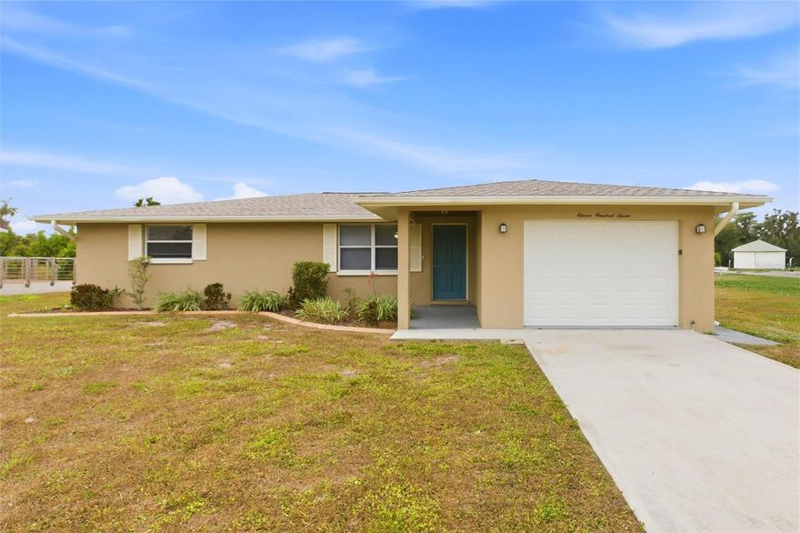 Welcome to this charming 3-bedroom, 2-bath home in the desirable South Venice neighborhood of Venice, FL — a community offering optional HOA access to boat and kayak/canoe launches, a ferry to private beach access, and neighborhood amenities including pickleball, community events, and scenic nature walks. The home offers 1,421 sq ft of comfortable living with an open galley-style kitchen featuring oak cabinetry, granite countertops, and stainless steel appliances that flows seamlessly into the dining and living areas. The thoughtfully laid-out split floor plan provides privacy for the primary suite, which includes a walk-in closet and ensuite bath with oak cabinetry, granite counters, and a walk-in shower. Guest bedrooms are generously sized, each with walk-in closets, and share a full hall bath with matching oak cabinetry, granite counters, and a tub/shower combo. Interior updates include fresh paint throughout, tile flooring in the living areas, and new carpeting in the bedrooms, giving the home a clean, updated feel. A hallway storage closet/pantry provides added convenience. Outside, both front and back yards are nicely landscaped and there’s a spacious screened lanai — perfect for enjoying Florida’s mild winters. The property includes a one-car garage, a 2021 roof replacement, a 2023 water heater, and an updated electrical panel (2023), offering peace of mind for the thoughtful buyer. Don’t miss this opportunity to own a well-maintained home in a community that blends Florida lifestyle with easy access to beach, boating, and neighborhood amenities.