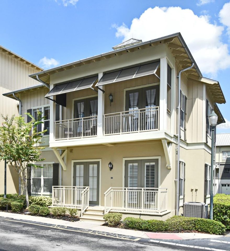 Discover the best of Celebration living in this beautifully updated top-floor corner condo built by renowned Master Builder ISSA. Perfectly situated in the heart of Downtown Celebration, you’re just steps from restaurants, shops, and year-round events. With no neighbors on any side and no stairs inside the unit, this home offers privacy and effortless living.
Inside, the open floor plan is filled with natural light and flows seamlessly to a private balcony—ideal for morning coffee or evening relaxation. This spacious home features 2 bedrooms, 2 bathrooms, and a versatile den with French doors, perfect as a third bedroom, home office, or cozy reading nook.
The chef-inspired kitchen has been thoughtfully remodeled with new countertops, a stylish backsplash, center island, sink, fixtures, and stainless-steel appliances. Additional upgrades include luxury vinyl flooring, beautifully updated bathrooms, new light fixtures, and modern ceiling fans throughout.
Residents enjoy access to Celebration’s community pools, parks, playgrounds, and over 26 miles of nature trails—all in one of Central Florida’s most sought-after communities. With every detail refreshed and move-in ready, this top-floor corner unit offers a rare opportunity to enjoy the charm and convenience of Celebration living at its finest.