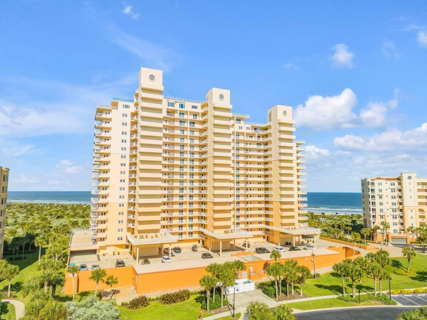 Welcome to The Inlet and this spacious, furnished and updated 2 bedroom, 2 bath unit with nearly 1,500 square feet under heat and air with a private 31 foot long oceanfront balcony with not only oceanfront views also views of Smyrna Dunes Park, Inlet Waterway, Ponce Inlet Lighthouse, Ponce Inlet, and beyond past Daytona Beach.  Tile flooring throughout, quality wood cabinetry in the kitchen and baths with granite tops.  Both baths have been updated as well as the kitchen.  This unit is being offered furnished with exception items the owners have listed which will not convey.  Both large bedrooms have ensuite baths.  Prepare yourself to live an oceanfront resort lifestyle.  The Inlet at Minorca amenities include, gated access to the beach, pool, large heated spa, outdoor kitchen with two gas grills and gazebo, game room with ping pong table, lending library, one assigned garage parking space for each owner, additional parking available for owners and their guest.  Spacious storage cage in locked room off garage for each owner.  Three large two story recently updated lobbies with six elevators.  Onsite management office. Offered for additional annual rent as available, there are golfcart/LSV parking spaces for four and six seat LSV's, additional storage rooms on various floors, kayak, surf and paddleboard lockable storage racks.  Minorca amenities include, 24/7/365 manned security, ocean pavilion, heated pool, spa, four hard court lighted tennis courts, newly renovated clubhouse, fitness center, activity room, book library, restrooms with saunas, river access with fishing pier across the street.  At times there are boat slips available at the marina to purchase the exclusive right of leasing to.  Minorca adjoins Smyrna Dunes 220 acre County Park with miles of walking deck, a dog beach, ocean and river access, fishing pier and more.  Call today for your private showing.
